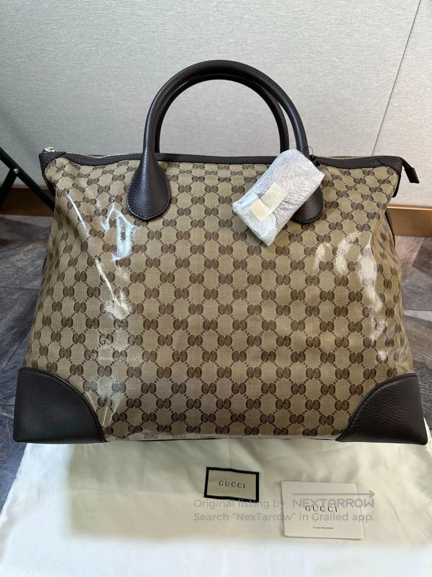 Gucci Gucci GG Crystal Leather Travel Bag. Size ONE SIZE - 4 Thumbnail