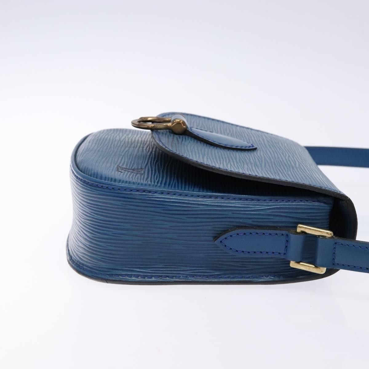 Louis Vuitton LOUIS VUITTON Epi Saint Cloud PM Shoulder Bag Blue M52195 Size ONE SIZE - 3 Thumbnail
