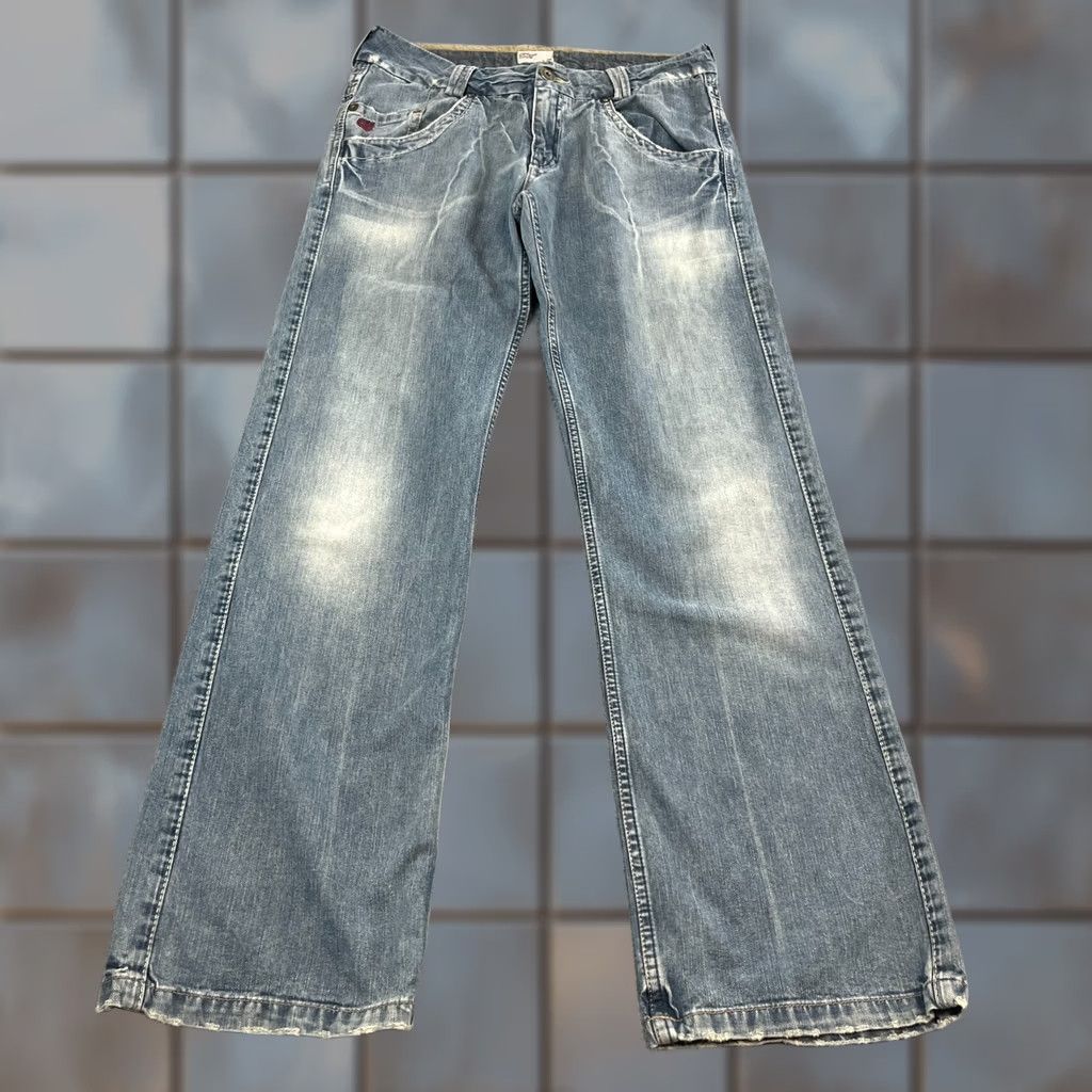 Tommy Hilfiger Tommy Hilfiger Womens Jeans Straight 29 32 Mid Blue Relaxed Baggy Megan Denim Pants Jeans Size 29" - 1 Thumbnail