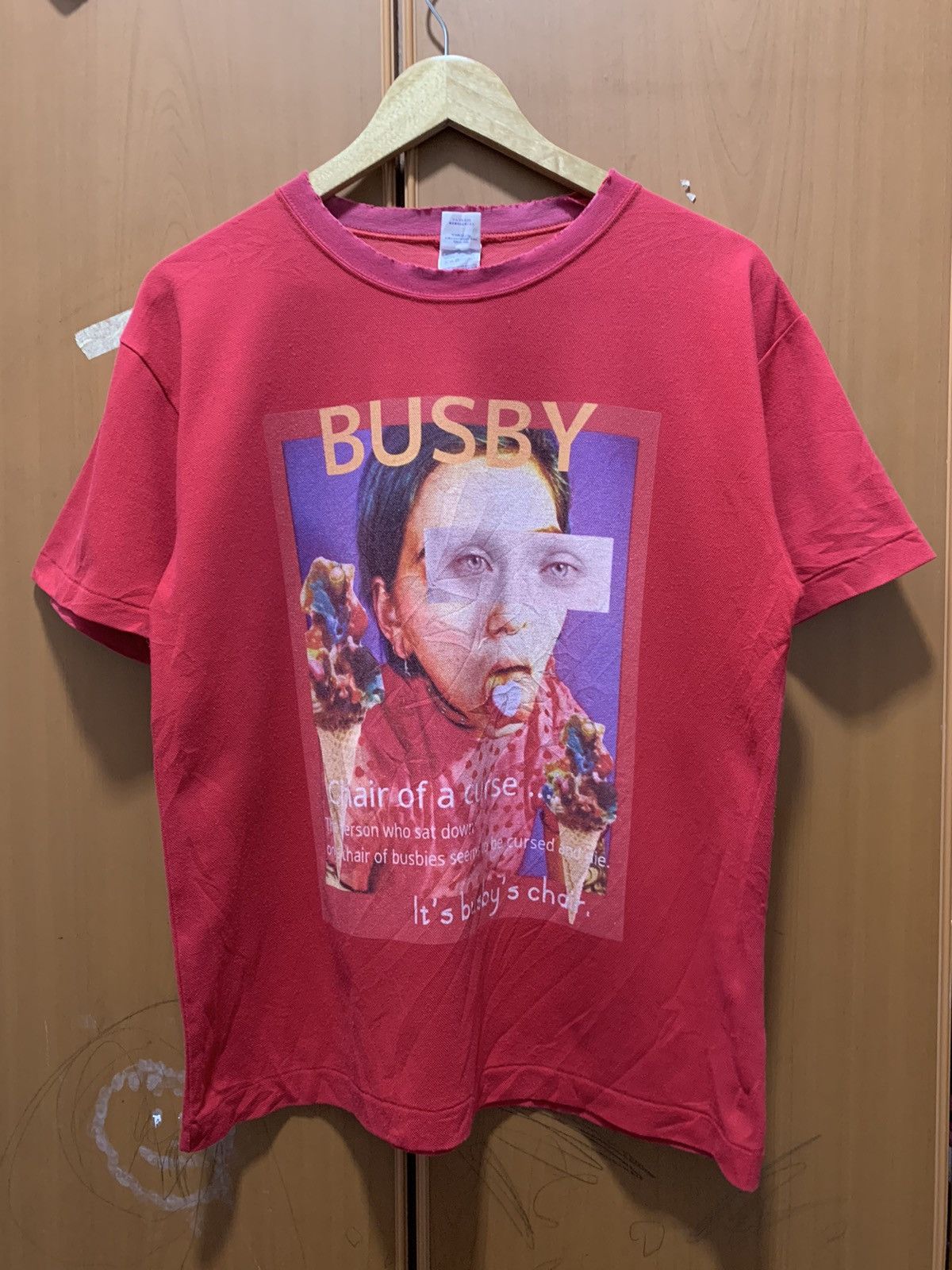 Japanese Brand Vintage Busby chair of a curse Distressed Tee Size US M / EU 48-50 / 2 - 1 Thumbnail