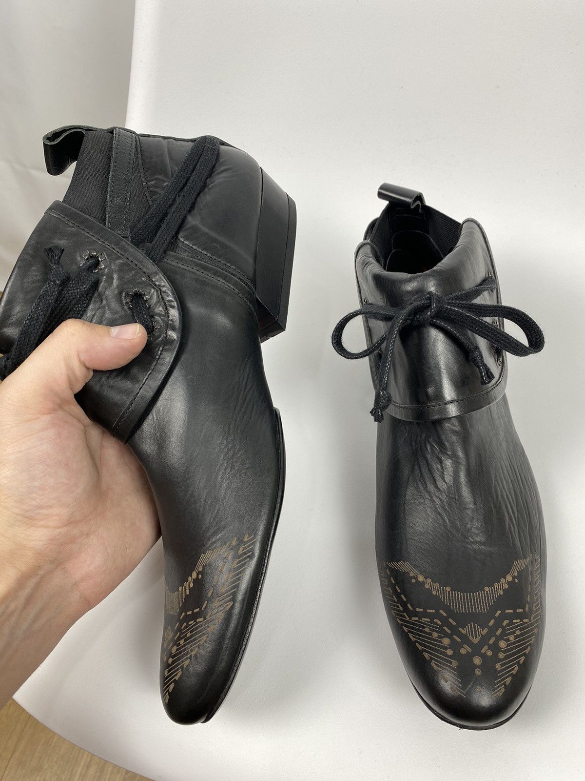 Marithe + Francois Girbaud Marithe Francois Girbaud Genuine Leather Boots Pattern 41 Size US 11 / IT 41 - 6 Thumbnail