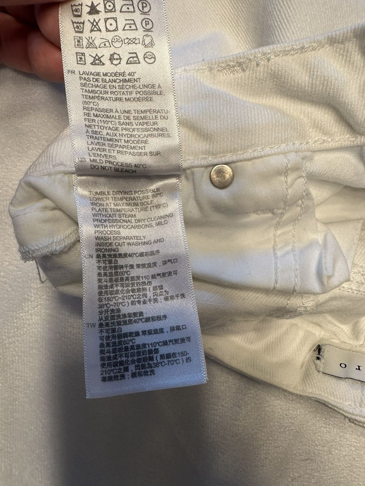 Sandro Sandro Straight Leg Denim Jeans White Women's Size 24”x25” Size 24" / US 00 / IT 34 - 6 Thumbnail