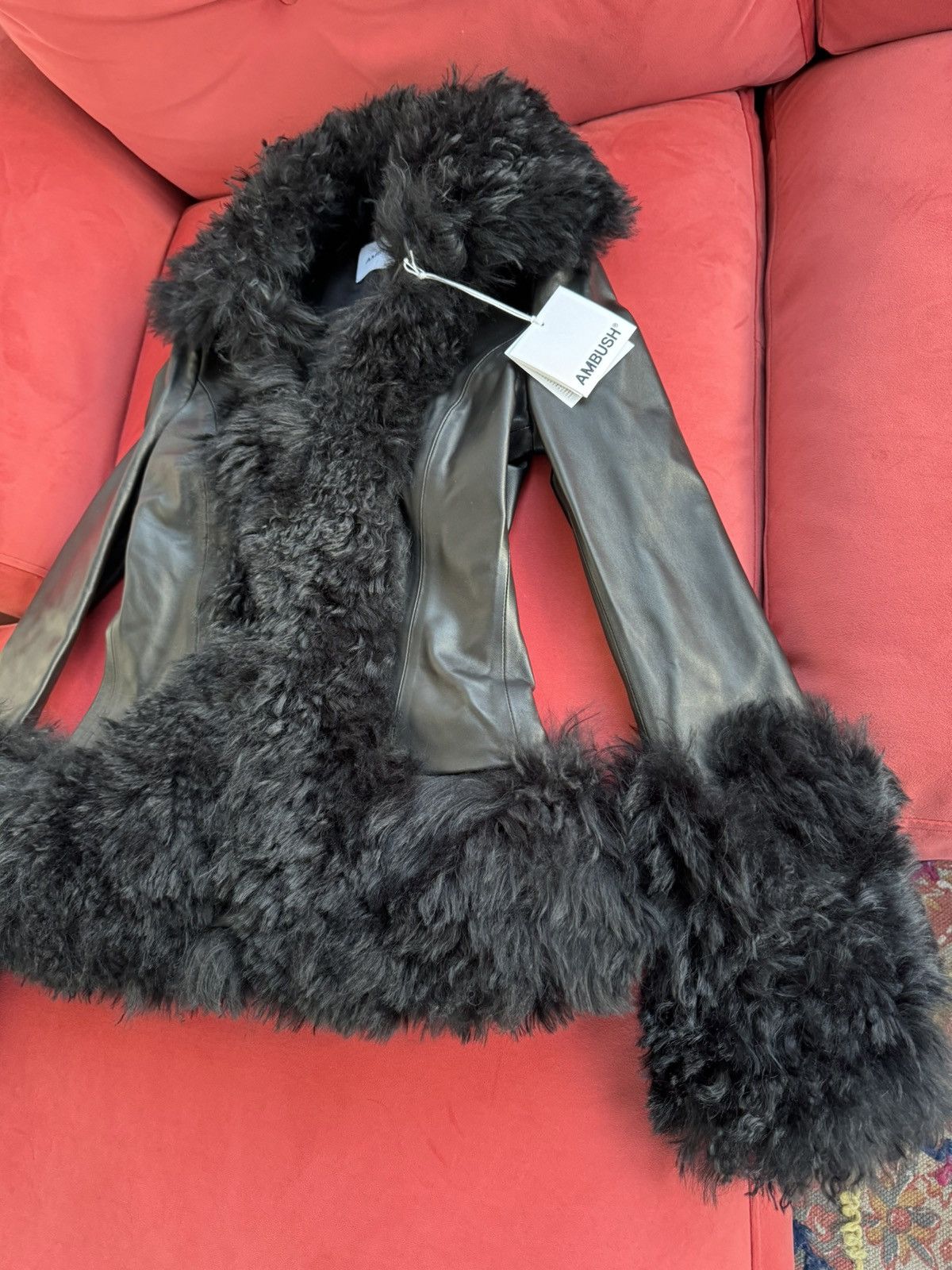 Ambush Design New Ambush shearling mongolian leather coat, size M Size M / US 6-8 / IT 42-44 - 5 Thumbnail