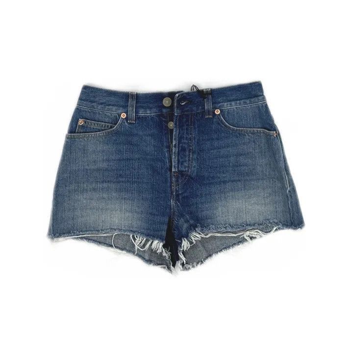 Gucci Gucci Denim Shorts with Duck Design-2507 Size 25" / US 0 / IT 36 - 1 Thumbnail