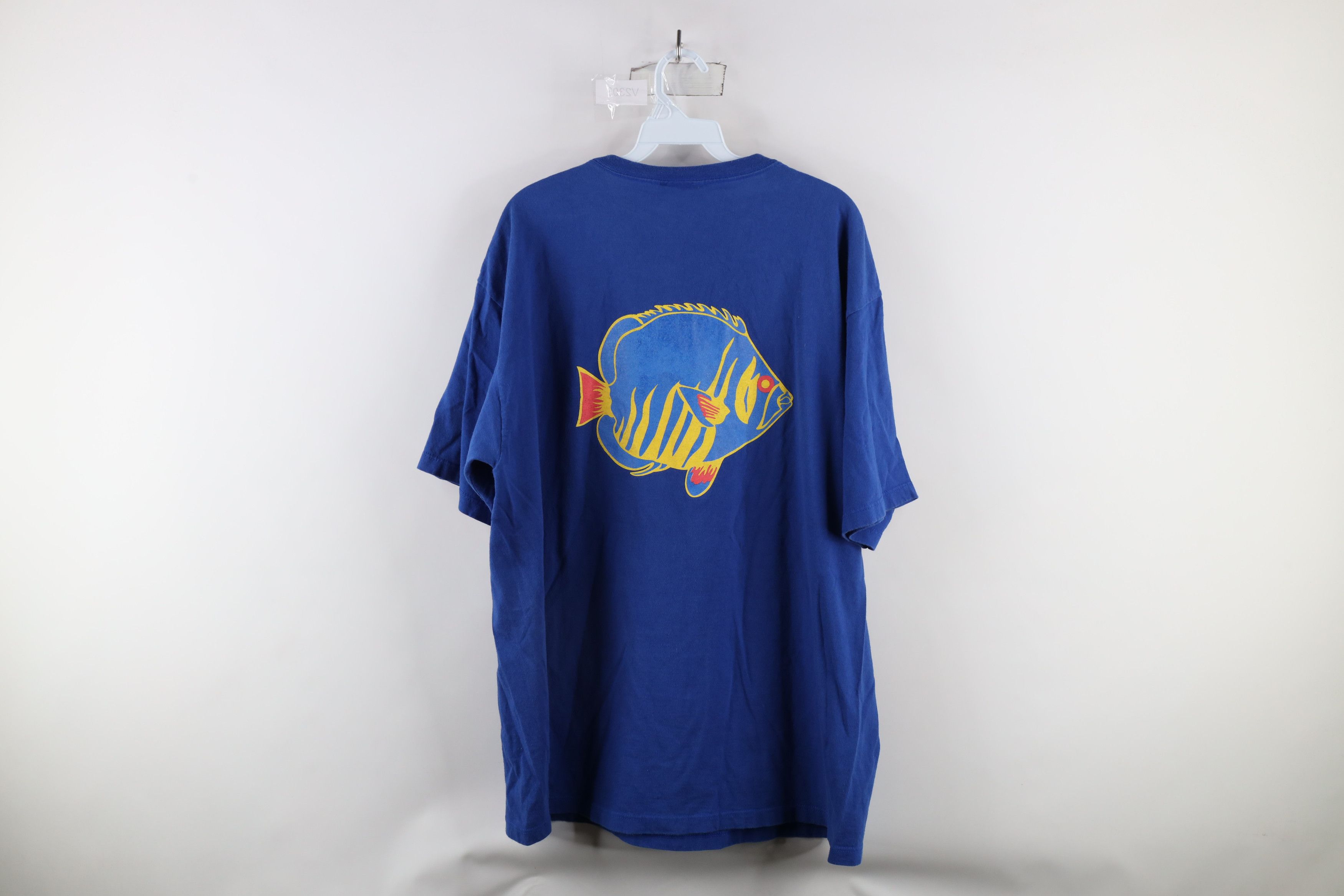 Nautica × Vintage Vintage 90s Nautica Out Caribe Fish Short Sleeve T-Shirt USA Size US L / EU 52-54 / 3 - 7 Thumbnail