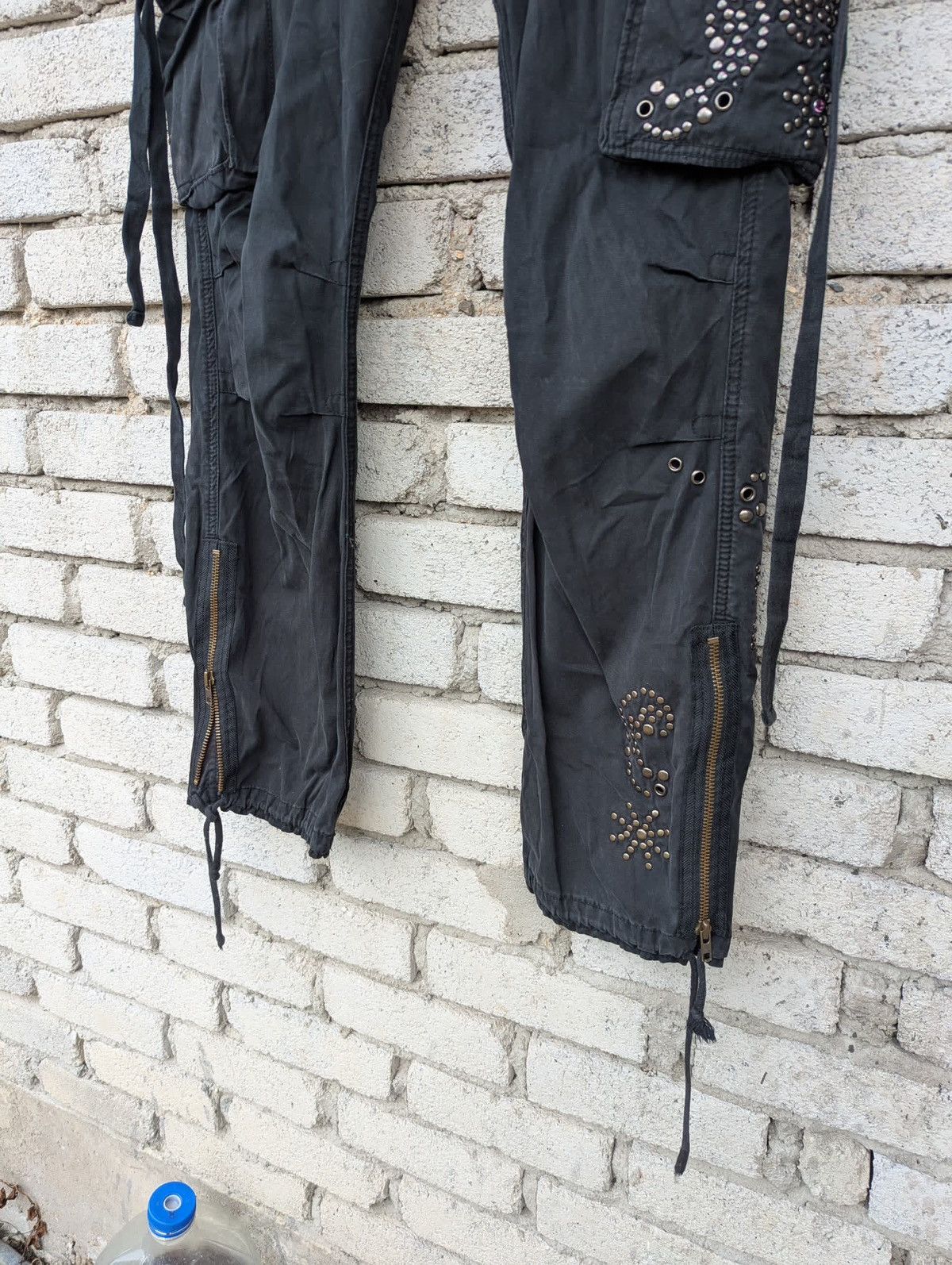 Vintage Drawstring Design Punk Royal Blue Y2K Pants Size US 34 / EU 50 - 3 Thumbnail