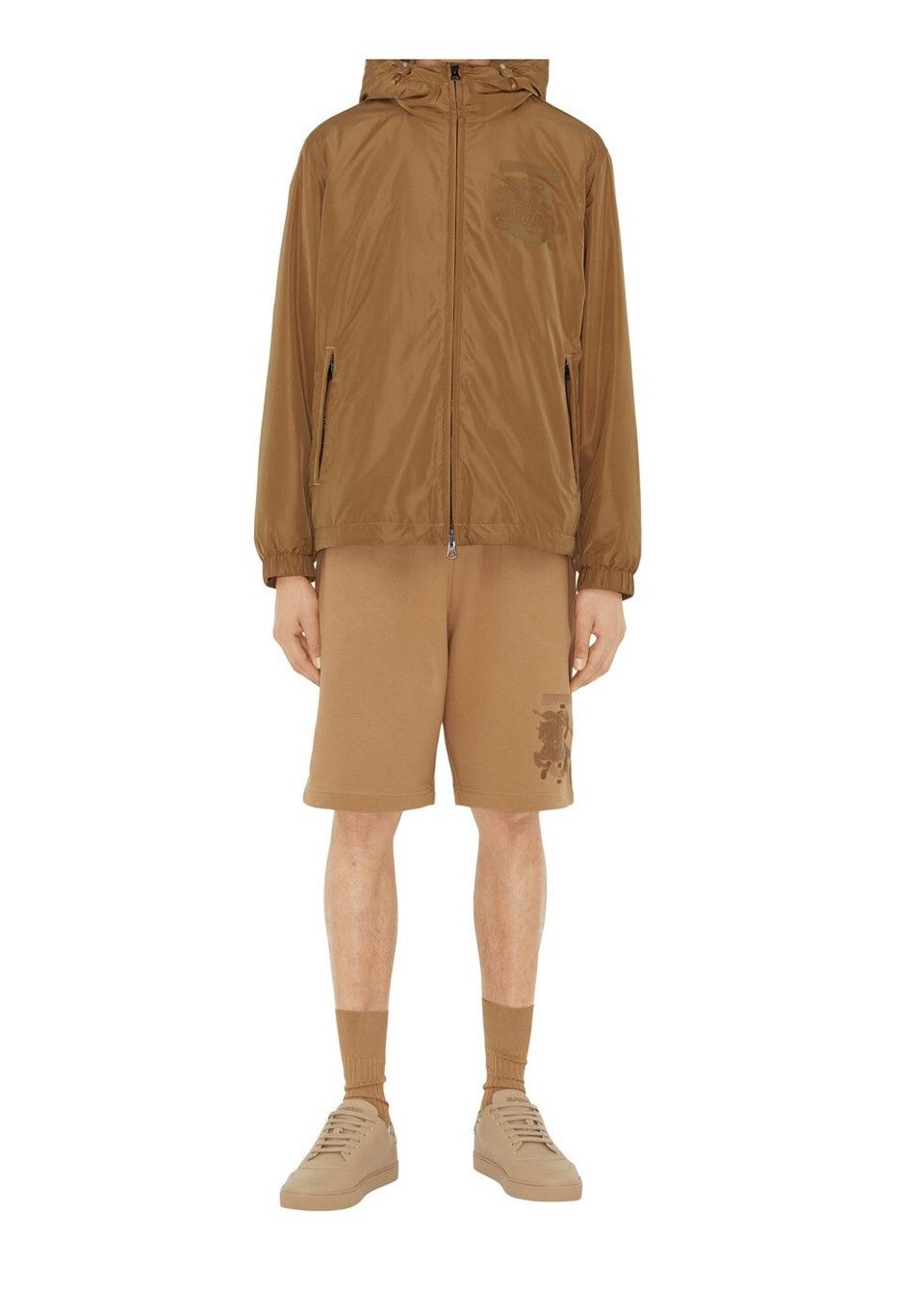 Burberry o1srvl11e0724 Monogram Taffeta Hooded Jacket in Camel Size US XXL / EU 58 / 5 - 4 Thumbnail