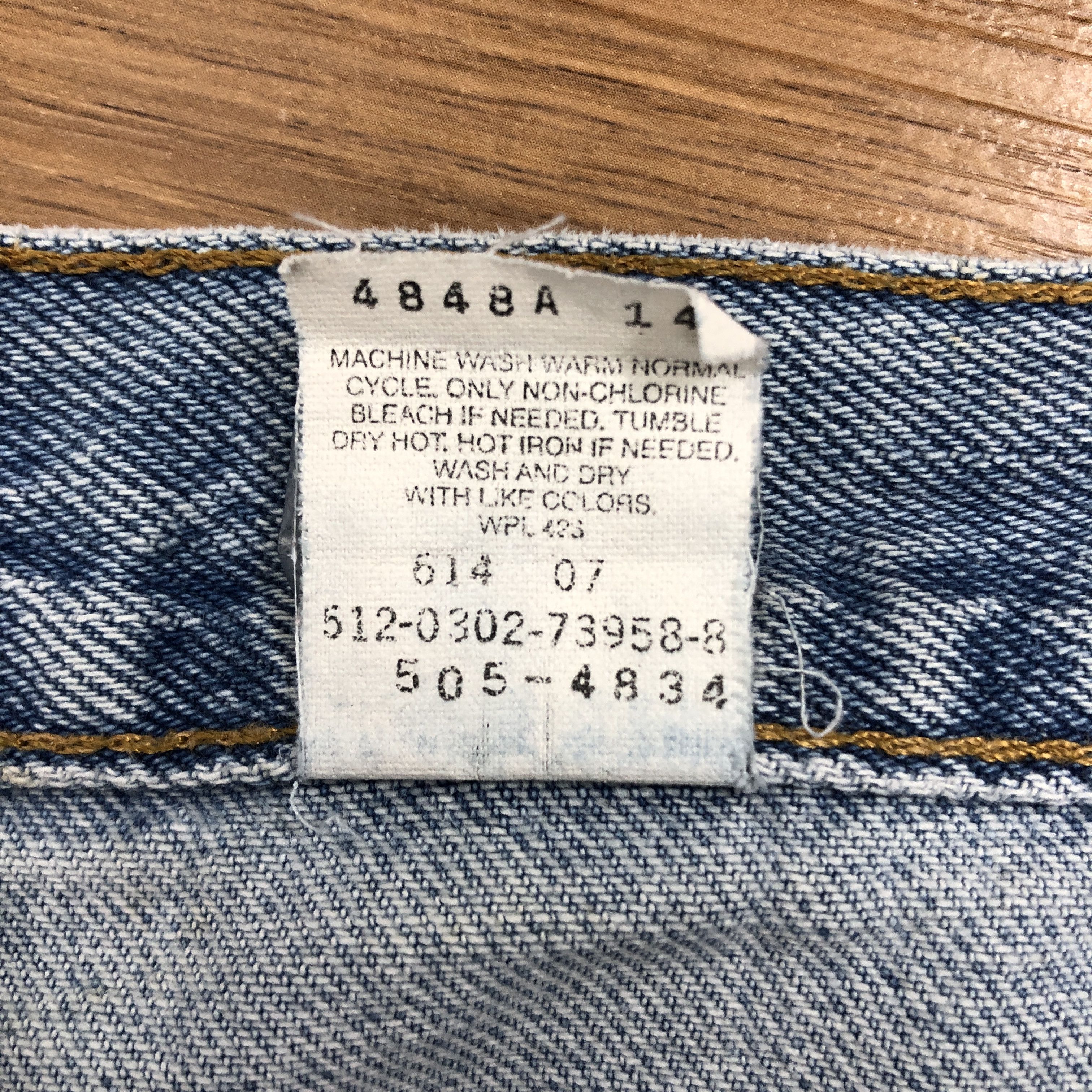 Levi's × Vintage 36 x 30 Vintage 90s Levis 505 Jeans Regular Fit L1406 Size US 36 / EU 52 - 5 Thumbnail