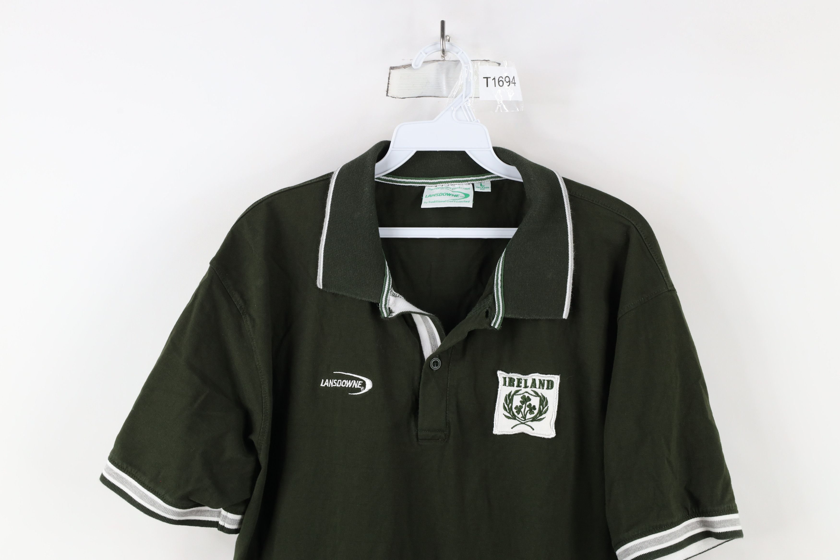 Vintage Vintage Faded Spell Out Ireland Rugby Jersey Polo Shirt Size US L / EU 52-54 / 3 - 2 Thumbnail