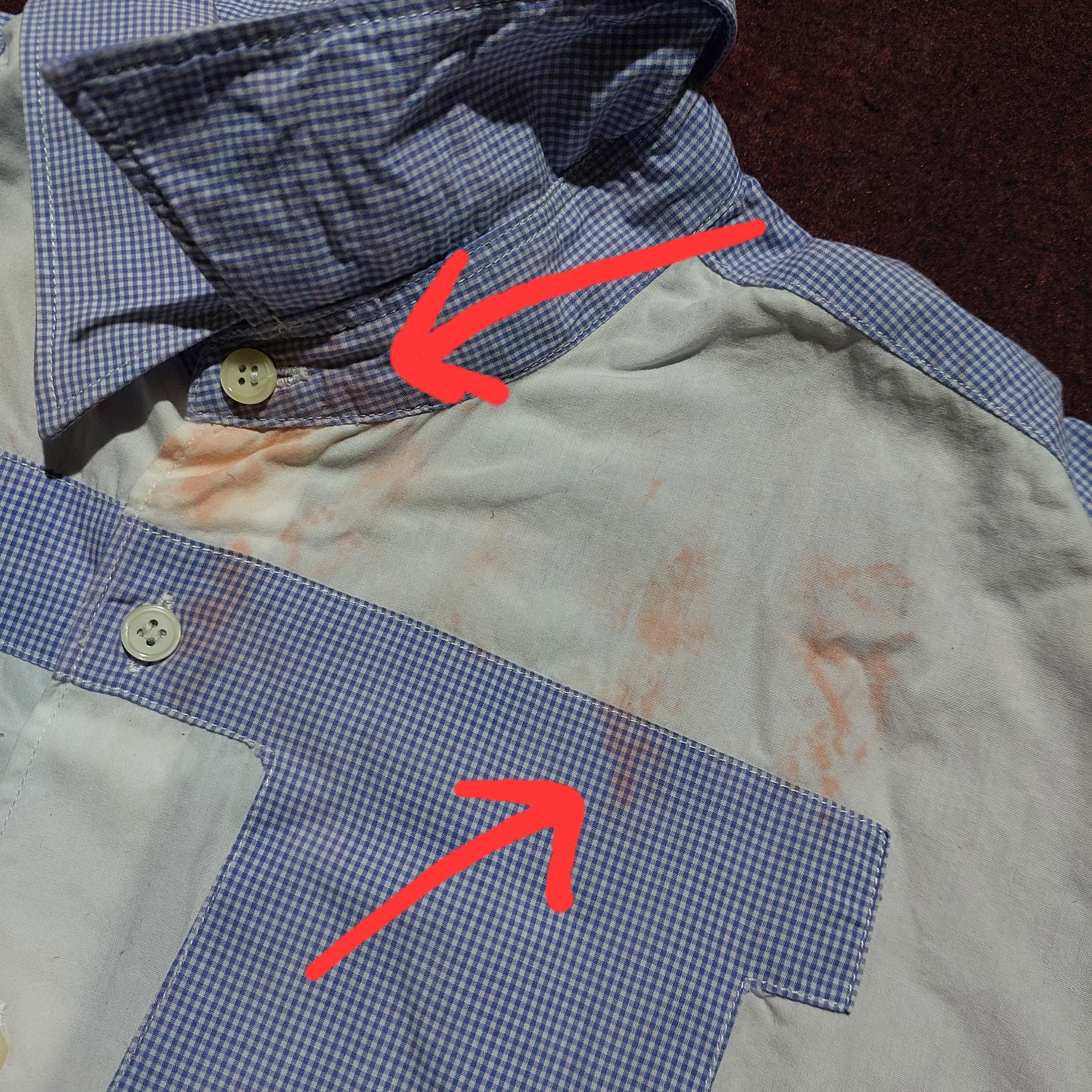 Comme des Garcons SHIRT 00's CDG SHIRT Patchwork Gingham Check Button Up Shirt Size US L / EU 52-54 / 3 - 7 Thumbnail