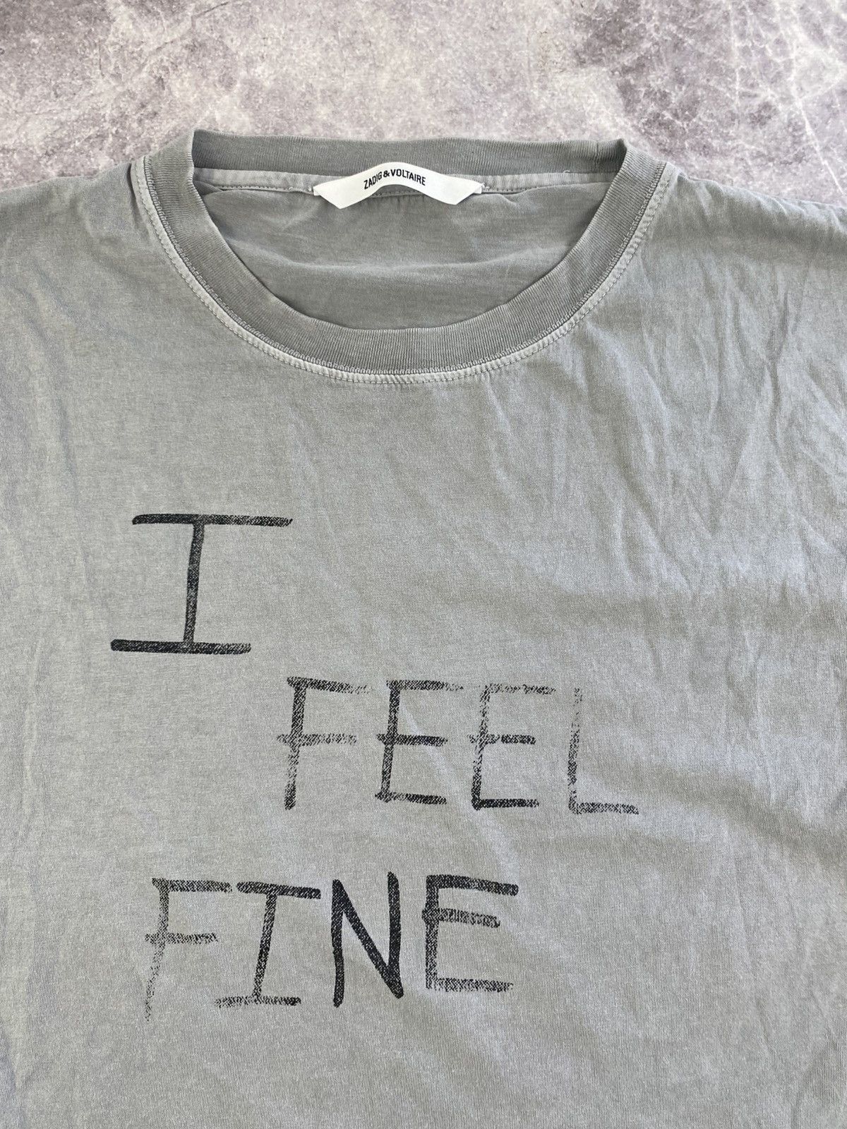 Zadig & Voltaire 🍀Free Shipping☘️ Zadig Voltaire I Feel Fine T-shirt Size: M Size US M / EU 48-50 / 2 - 2 Thumbnail