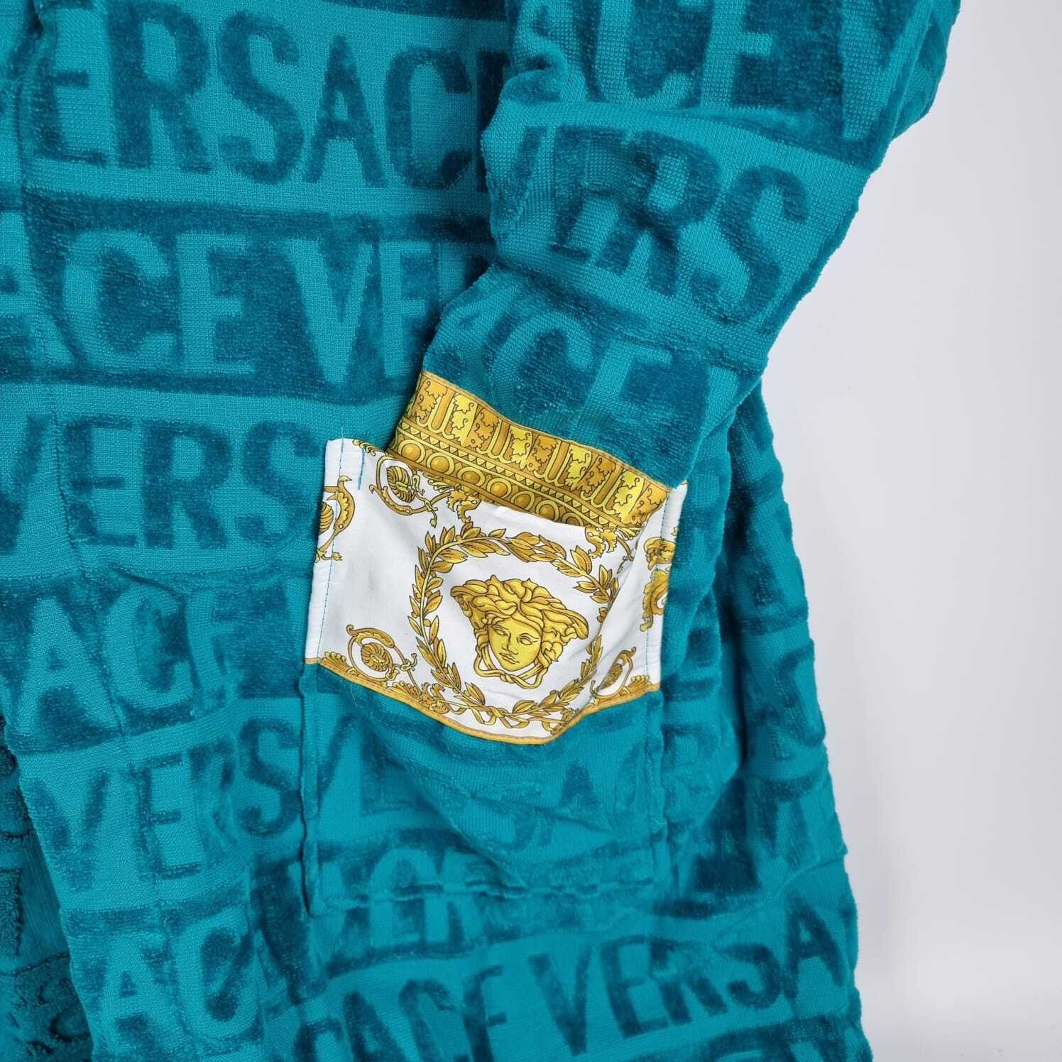 Versace Versace Baroque Print Blue Long Bathrobe New XXL Size US XXL / EU 58 / 5 - 3 Thumbnail