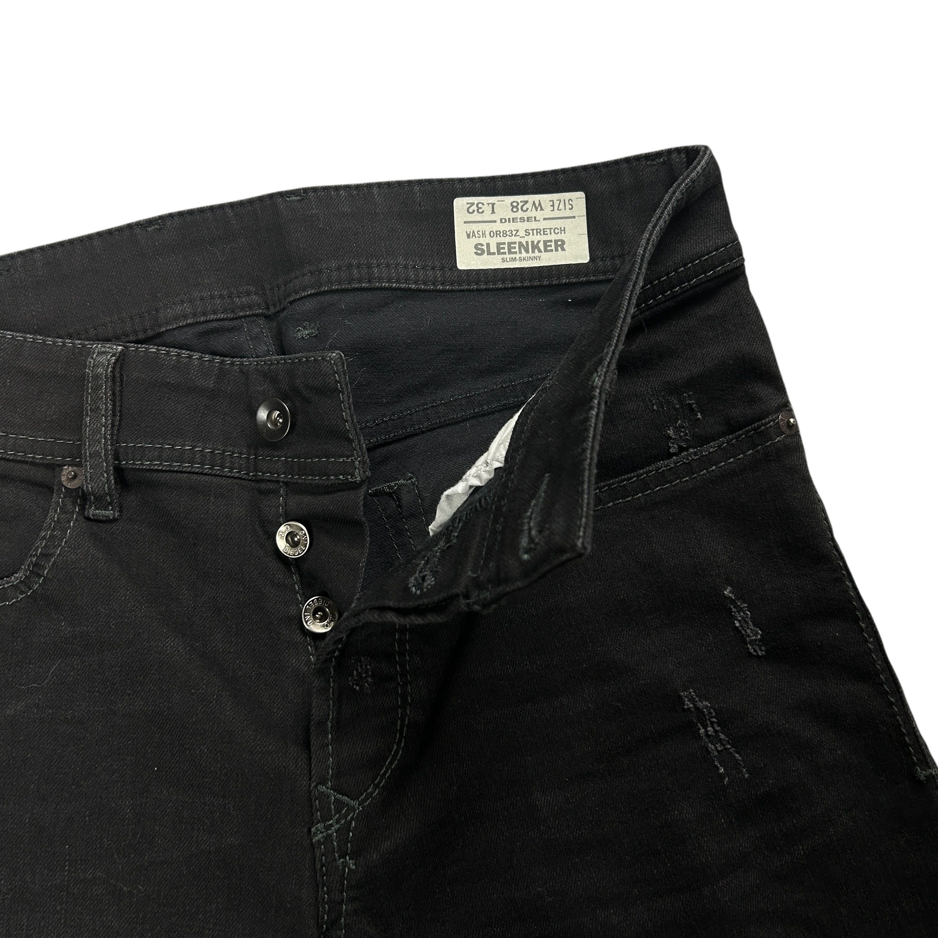 Diesel Diesel Sleenker Slim Skinny Stretch Black Denim W28L32 Size US 28 / EU 44 - 5 Thumbnail