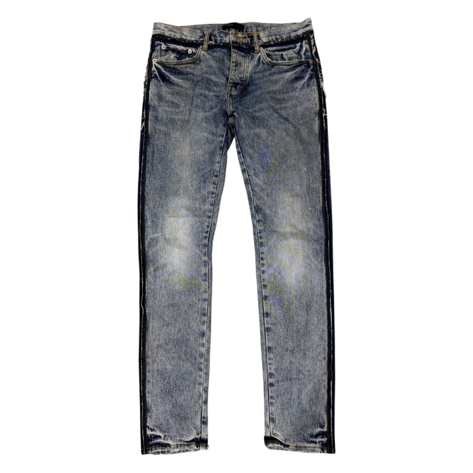 Purple Brand Purple Brand Reworked Light Wash Jeans Size US 31 - 1 Thumbnail
