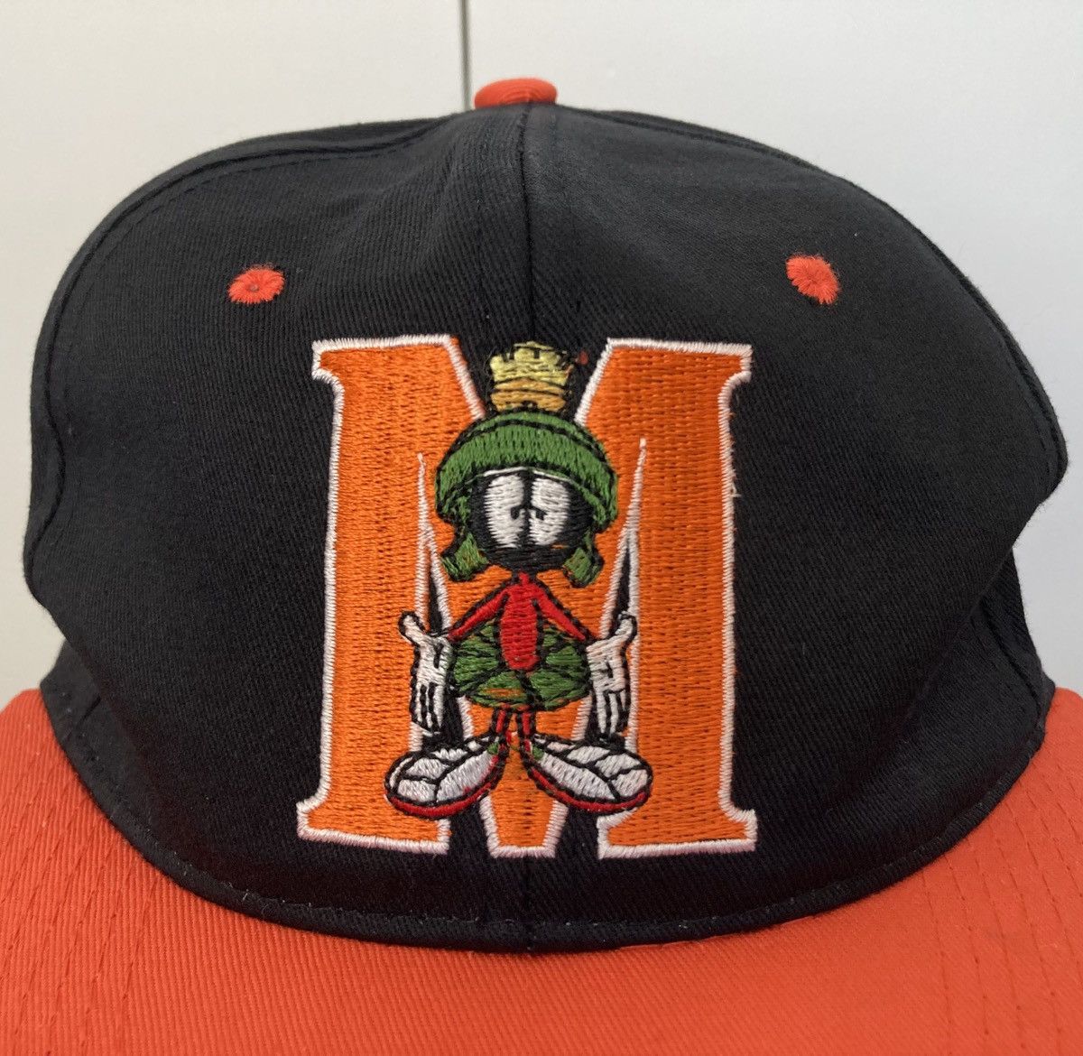 Vintage × Warner Bros MARVIN THE MARTIAN SNAPBACK HAT 1992 LOONEY TUNES CARTOON Size ONE SIZE - 2 Thumbnail