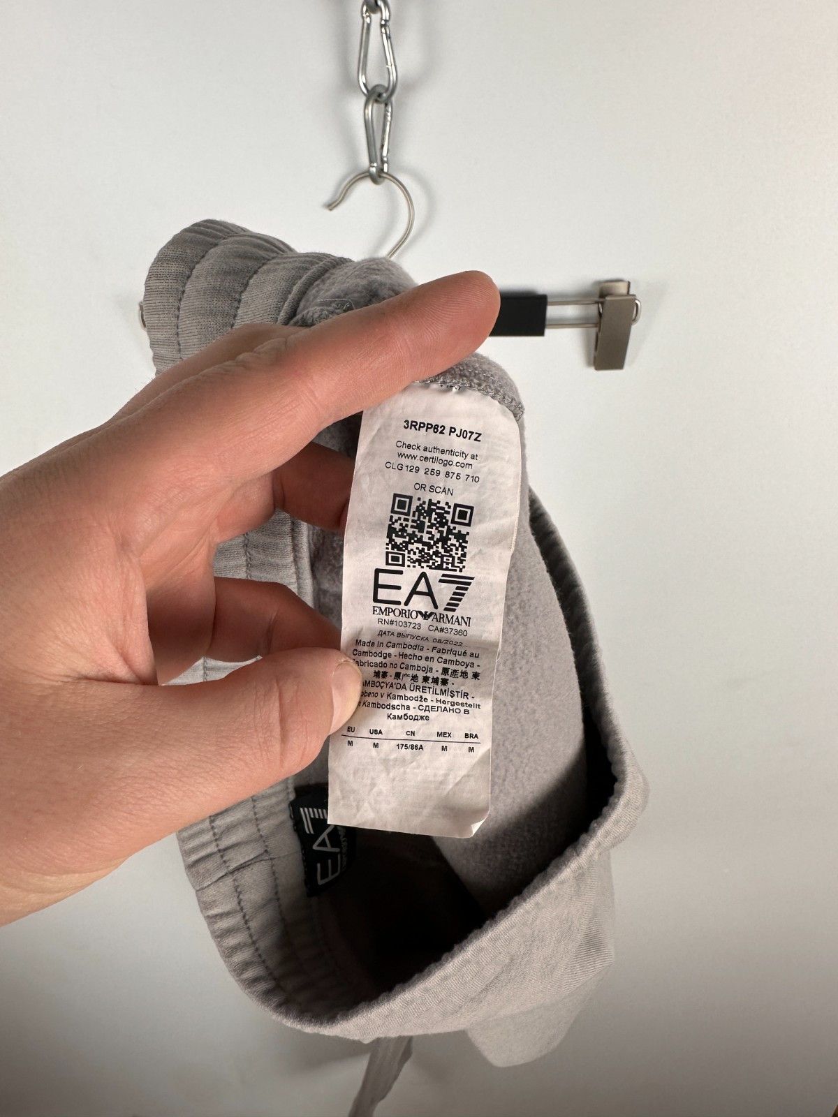 Emporio Armani Emporio Armani EA7 Men's Track Pant Gray Sweetpant Size M Size US 32 / EU 48 - 10 Thumbnail