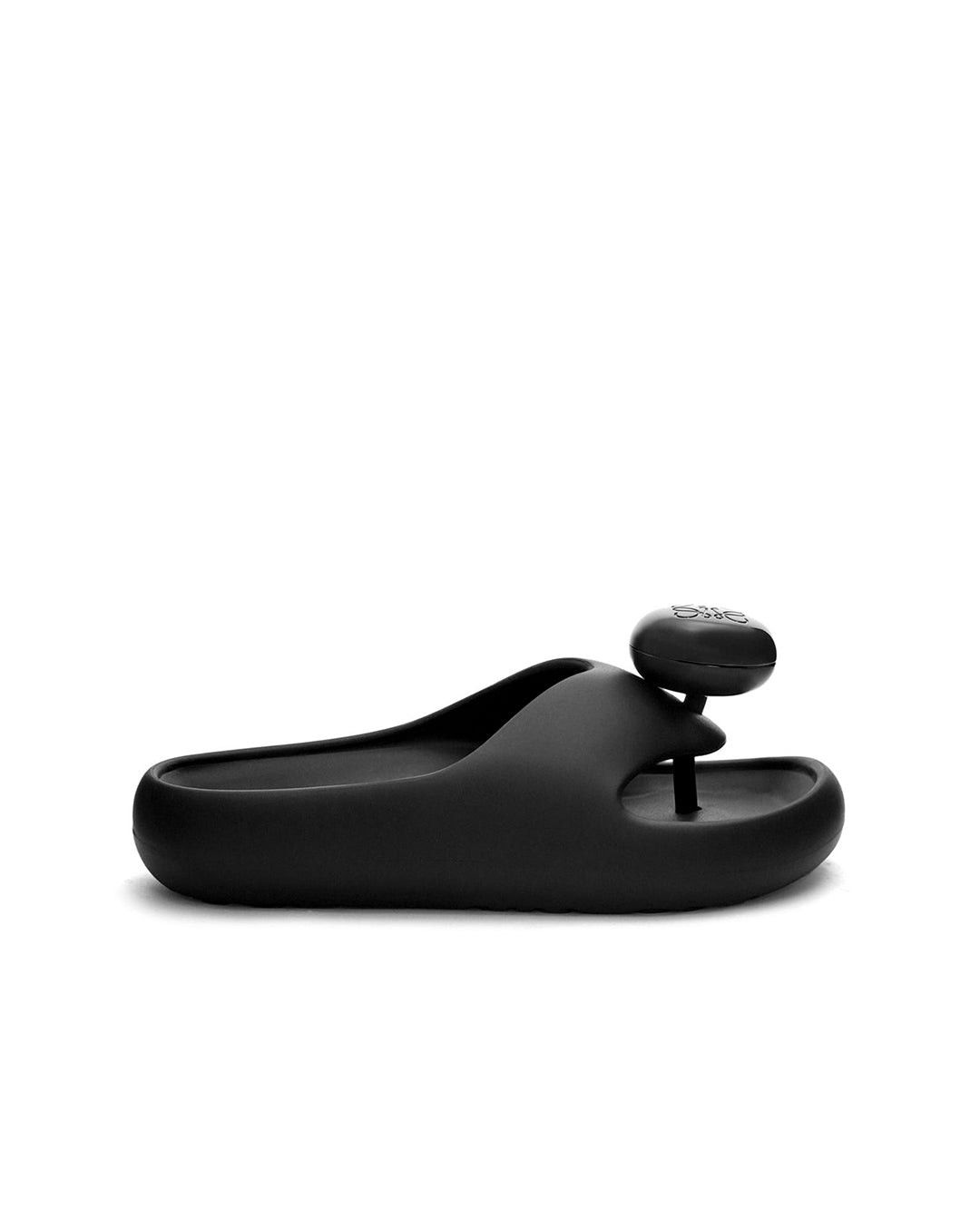 image of Loewe Rubber Sandals Size 38 in Black, Women's