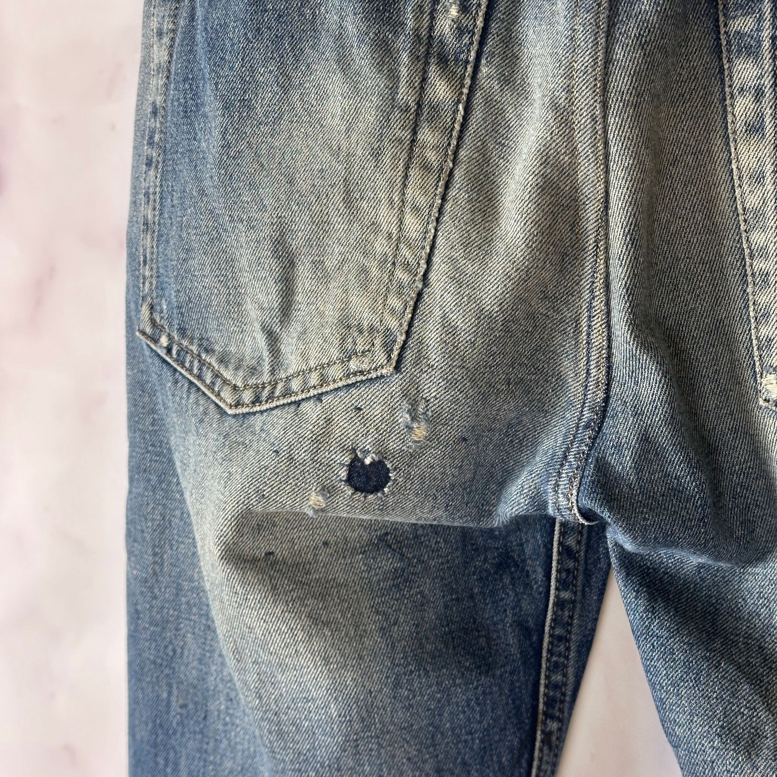 Diesel Black Gold Distressed & Repaired Denim Jeans Size US 32 / EU 48 - 12 Thumbnail