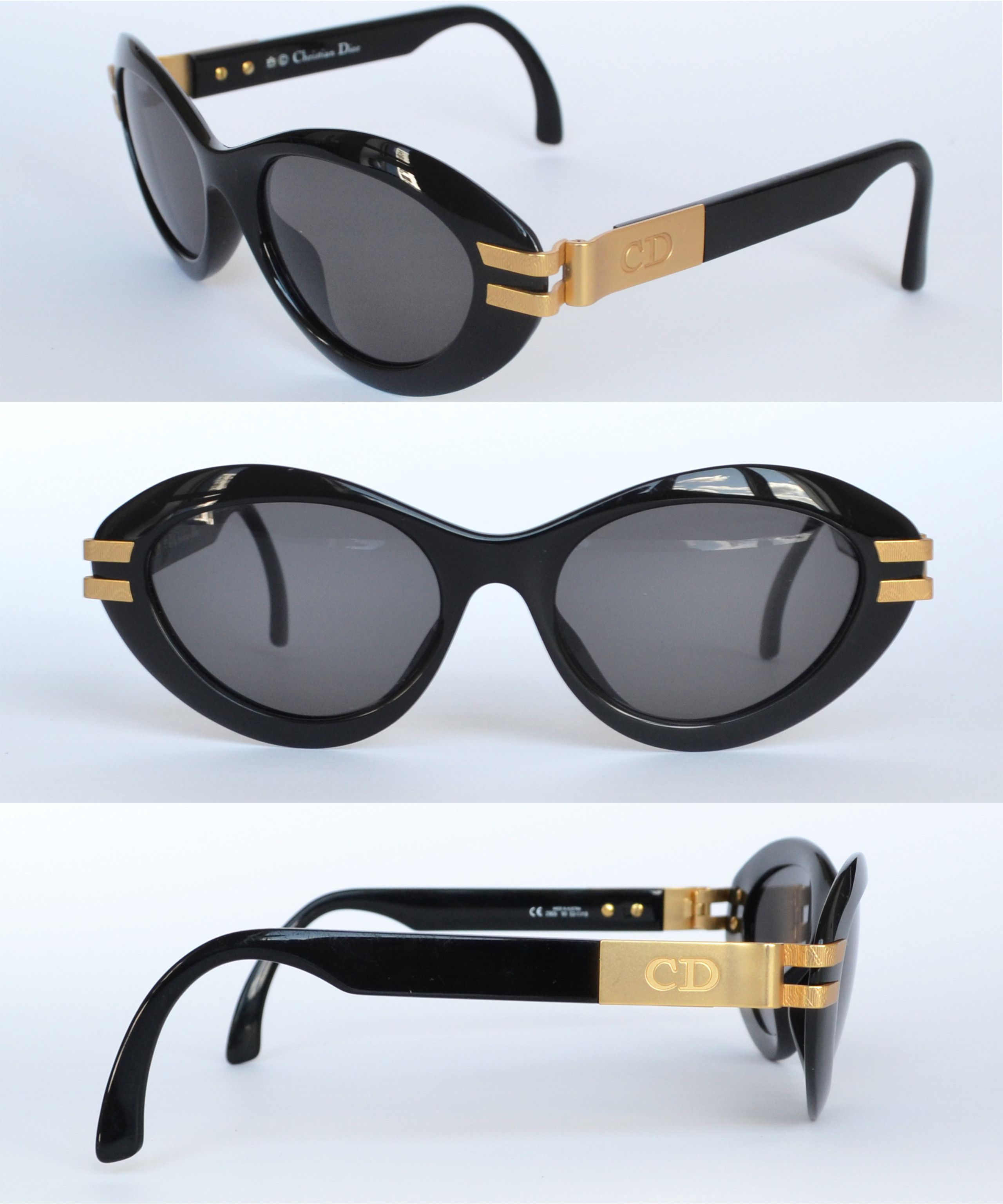 Dior DIOR Sunglasses CD Golden Glasses 2905 Oval Cat Black Size ONE SIZE - 10 Thumbnail