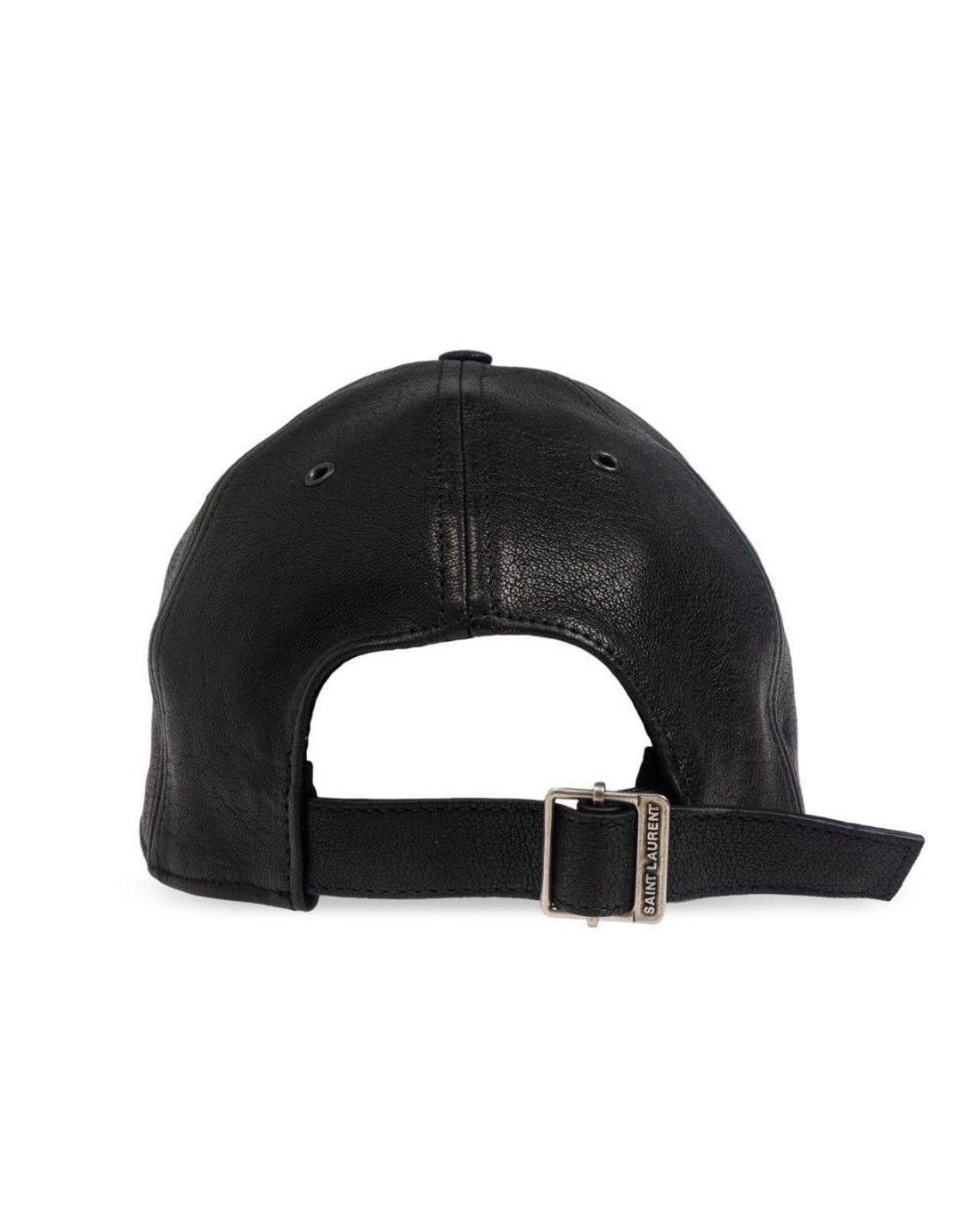 Saint Laurent Paris Cassandra Leather Cap Size ONE SIZE - 3 Thumbnail