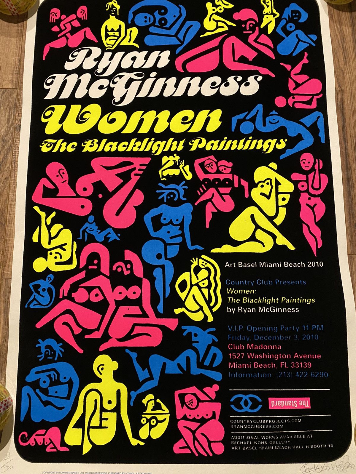 Ryan McGinness signed art standard art Basel