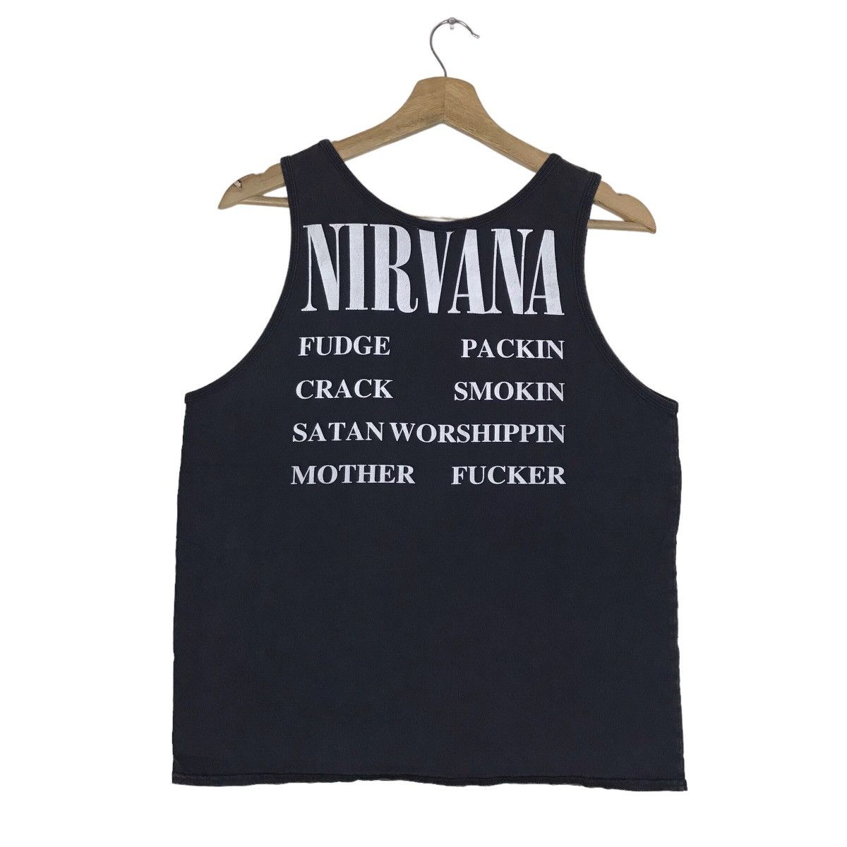 ▪️90‘s【NIRVANA】VINTAGE TANK TOP Vintage 90s Nirvana Band Tee Tank Top