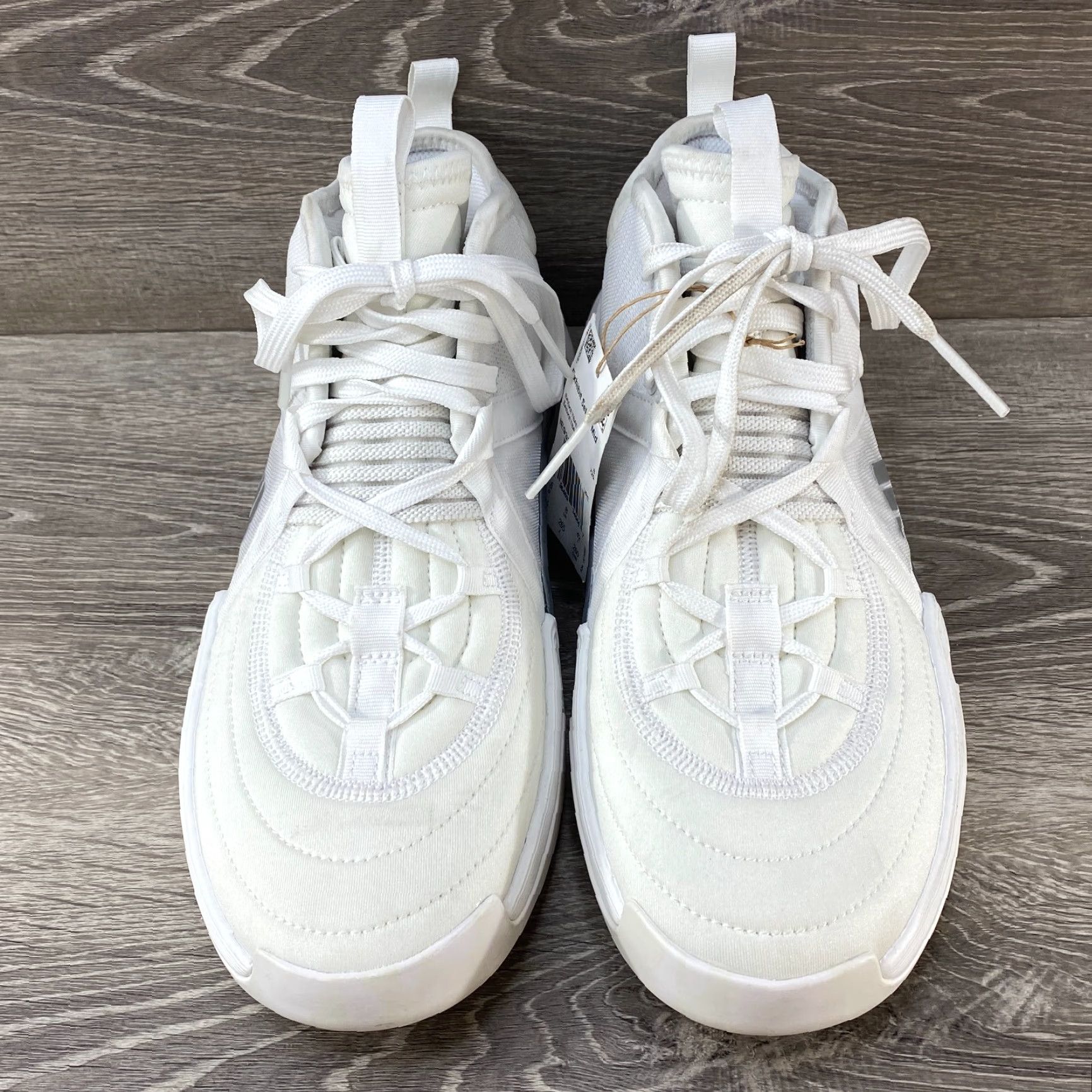 Adidas Adidas Women Exhibit Select Mid Basketball Sneakers White/Silver Metallic SZ 9.5 Size US 8 / IT 38 - 4 Thumbnail