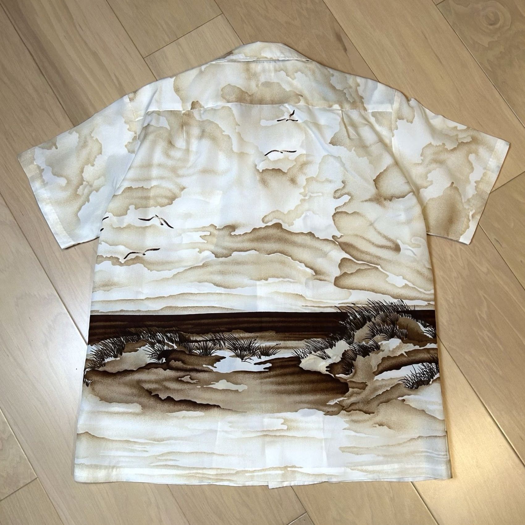 Vintage VINTAGE Kole Kole Hawaiian Camp Shirt Men Large Button-Up Short Sleeve Ivory Graphic Print 60s 70s Nautical Tropical USA Hipster Art Vntg Size US M / EU 48-50 / 2 - 4 Thumbnail