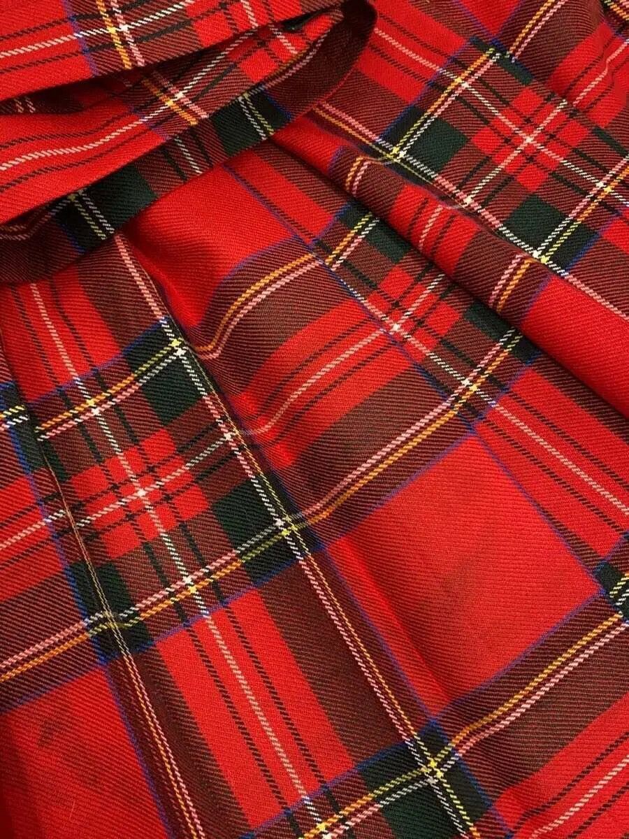Hysteric Glamour Patchwork Kitten Plaid Wool Skirt Size 26" / US 2 / IT 38 - 4 Thumbnail