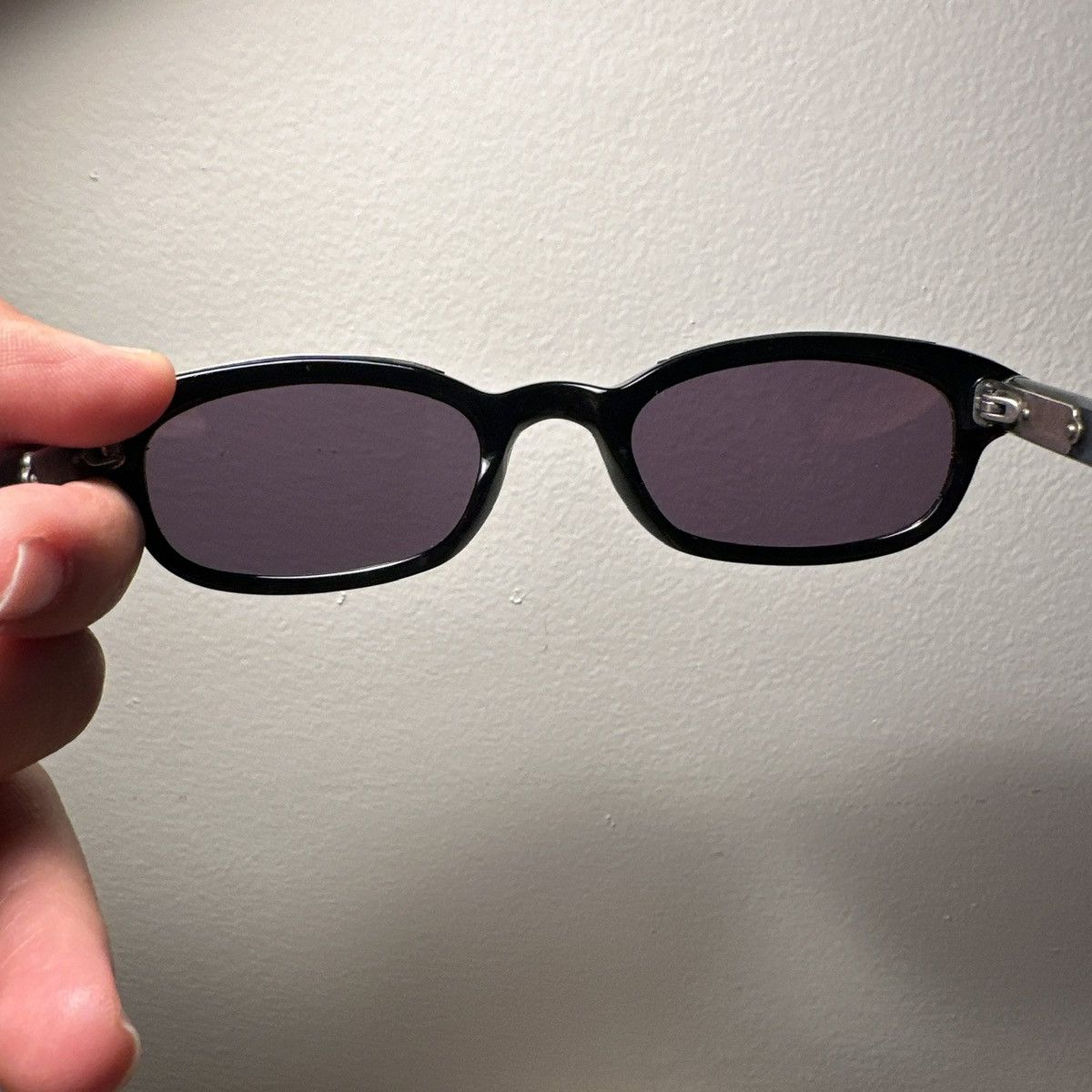 Chrome Hearts Chrome Hearts ‘Lowrider 4’ Black .925 Silver Oval Sunglasses Size ONE SIZE - 8 Thumbnail