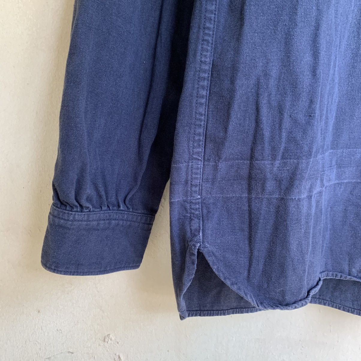 Visvim Visvim Long Raider Shirt Navy Blue Size US S / EU 44-46 / 1 - 4 Thumbnail