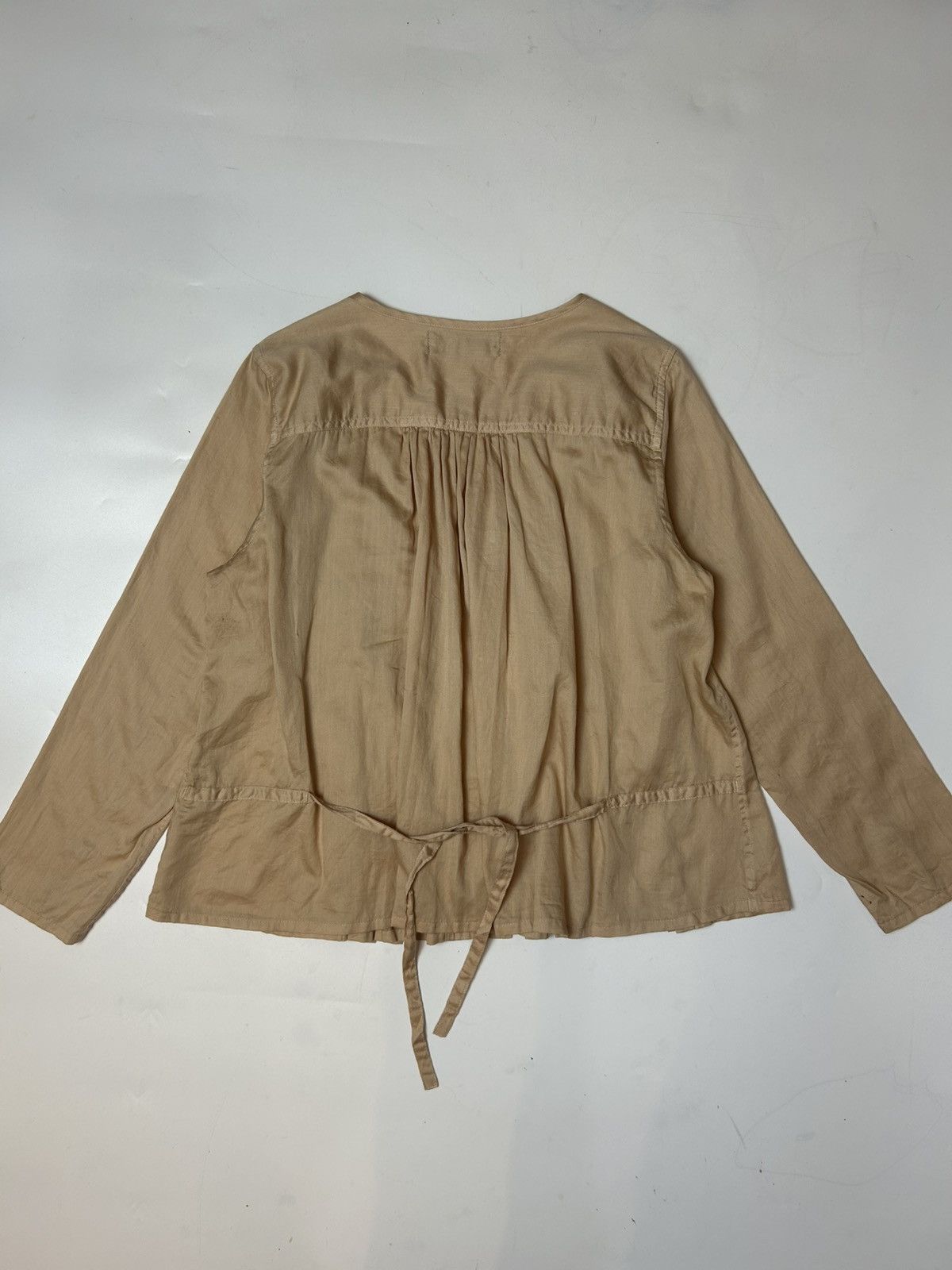 Designer × Issey Miyake × Zucca ZUCCA BROWN PLEATED BLOUSE Size M / US 6-8 / IT 42-44 - 4 Thumbnail