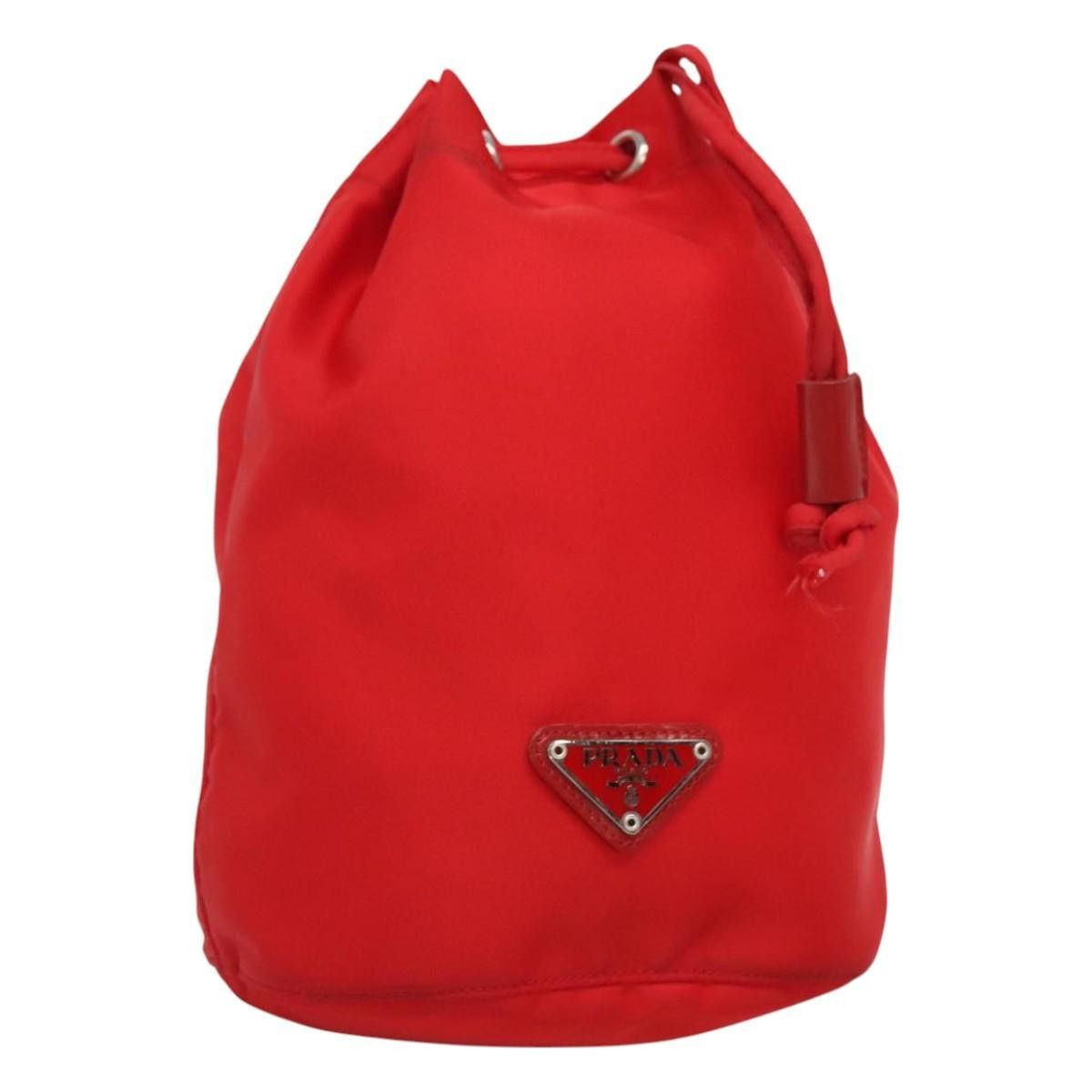 Prada Prada Vela Drawstring Bucket Pouch Tessuto Size ONE SIZE - 1 Thumbnail