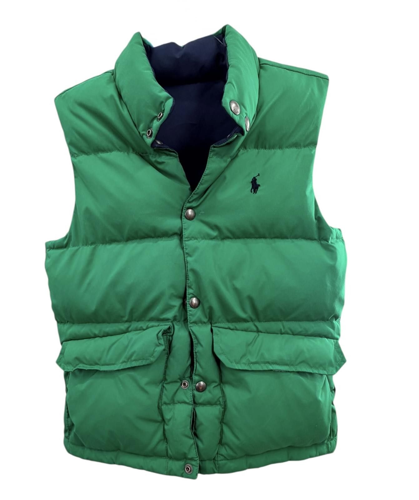 Polo Ralph Lauren Polo Reversible Puffer Vest Navy Green Sz M;10-12 Size ONE SIZE - 4 Thumbnail