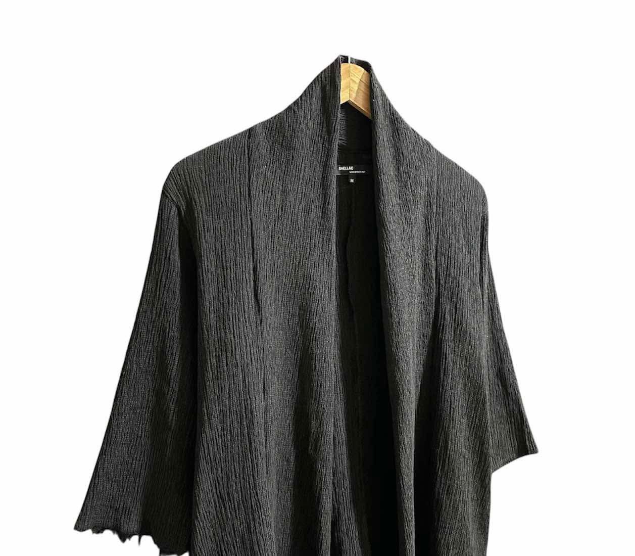 Shellac 🔥Y2K Shellac x Semantic Designs Asymmetric Pleats Cardigan Size US M / EU 48-50 / 2 - 2 Thumbnail