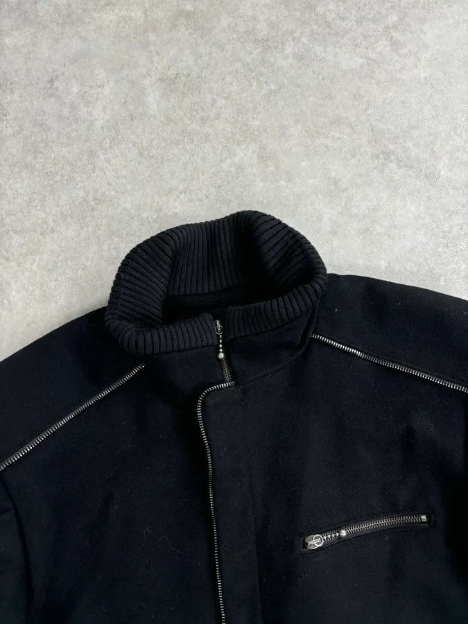 Alexander McQueen Alexander McQueen Black Long Wool Multi Zips Jacket Size US L / EU 52-54 / 3 - 4 Thumbnail