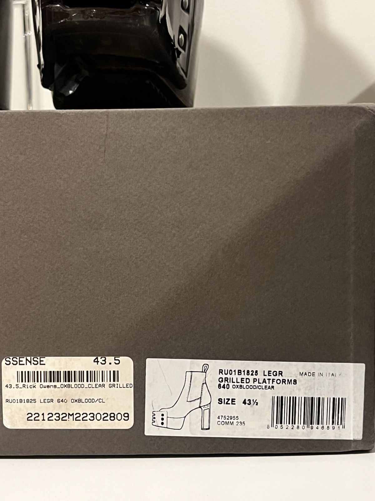 Rick Owens Rick Owens Luxor Oxblood Kiss Heels sz 43’5 Size US 10.5 / EU 43-44 - 12 Thumbnail