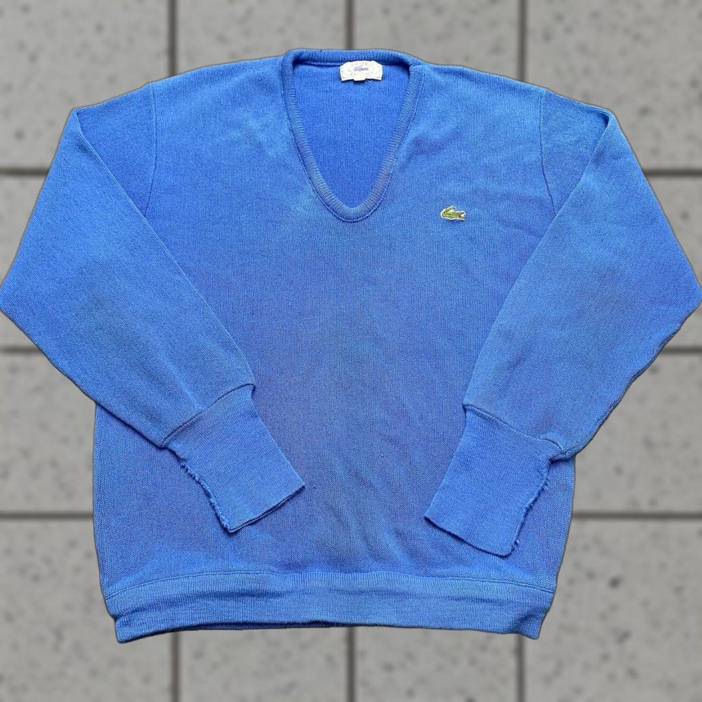 Lacoste Lacoste Runway FW19 - Asymmetrical Knit V-Neck Sweater  