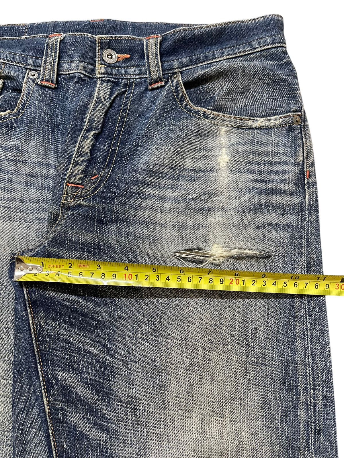 Kapital Vintage Japanese Brand Faded Wash Distress Style Jeans Size US 32 / EU 48 - 14 Thumbnail