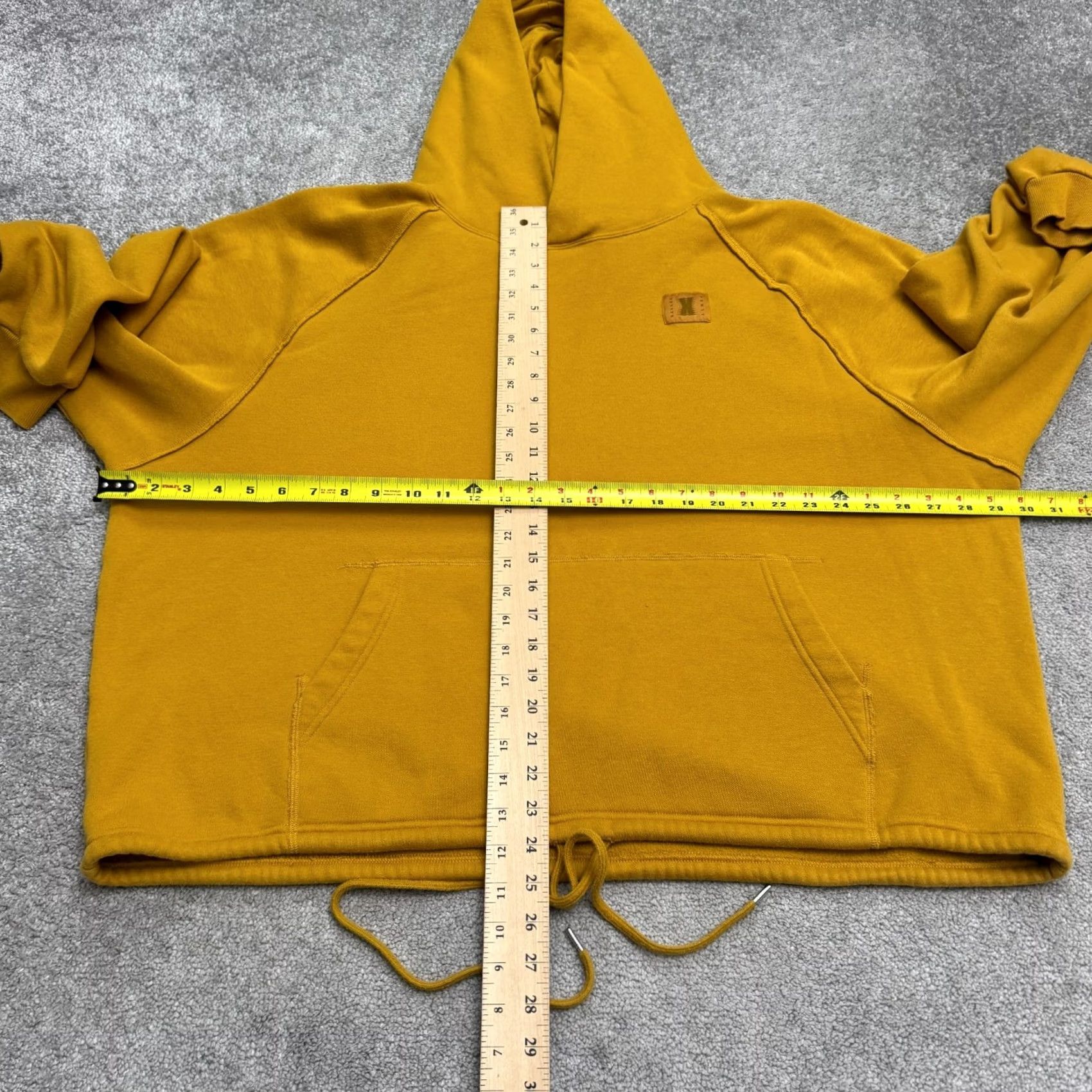 Vintage Savage x Fenty Pullover Hoodie Sweatshirt Women 2XL Mustard Raglan Fleece Casual Size XXL / US 16-18 / IT 52-54 - 7 Thumbnail