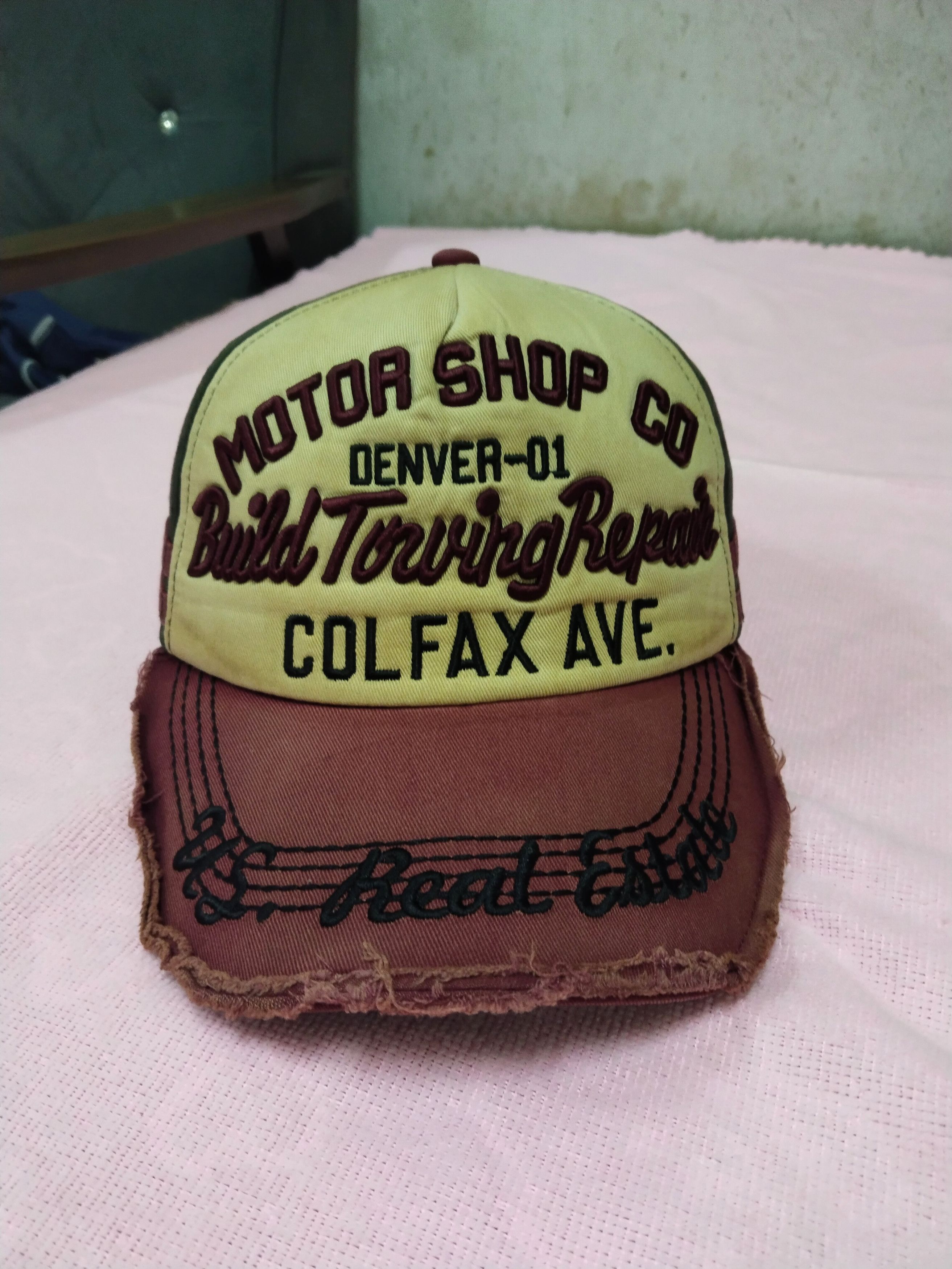 Japanese Brand VINTAGE DISTRESSED FADED MOTOR CO BUILD TOWING REPAIR HAT Size ONE SIZE - 1 Thumbnail