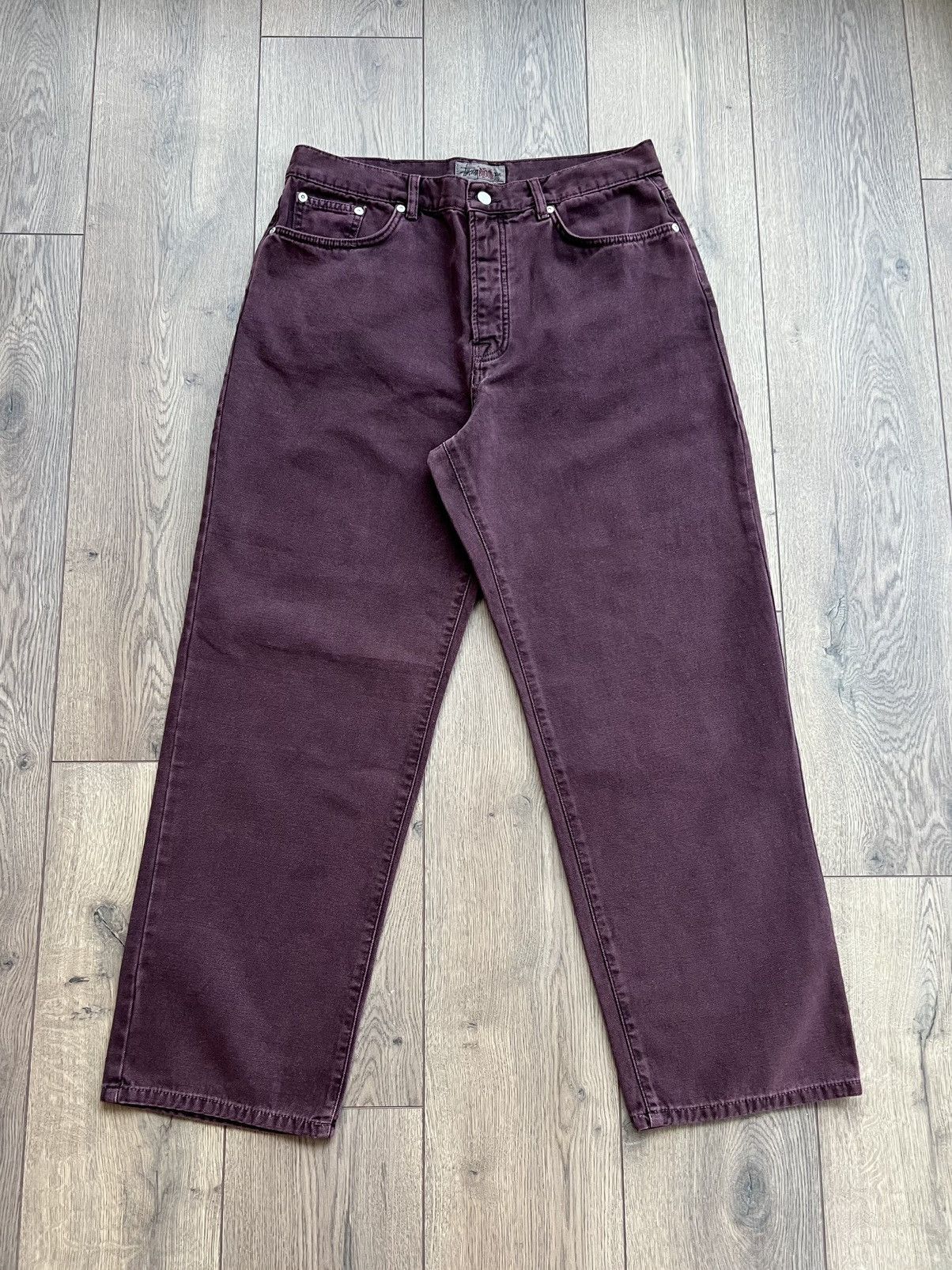 Stussy Stussy Canvas 8 Ball Big Ol Jean Purple Size 32 Size US 32 / EU 48 - 2 Thumbnail