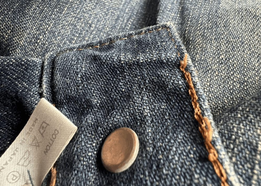 Japanese Brand 2002 SS Number (N)ine “modern age” poem patch grunge denim Size US 34 / EU 50 - 7 Thumbnail