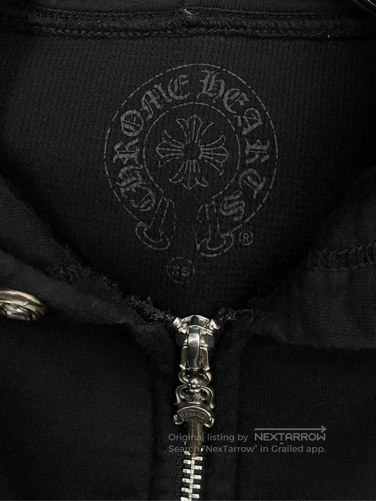 Chrome Hearts Chrome Hearts Bella Collaborative Black Cropped Hoodie. Size US XS / EU 42 / 0 - 7 Thumbnail