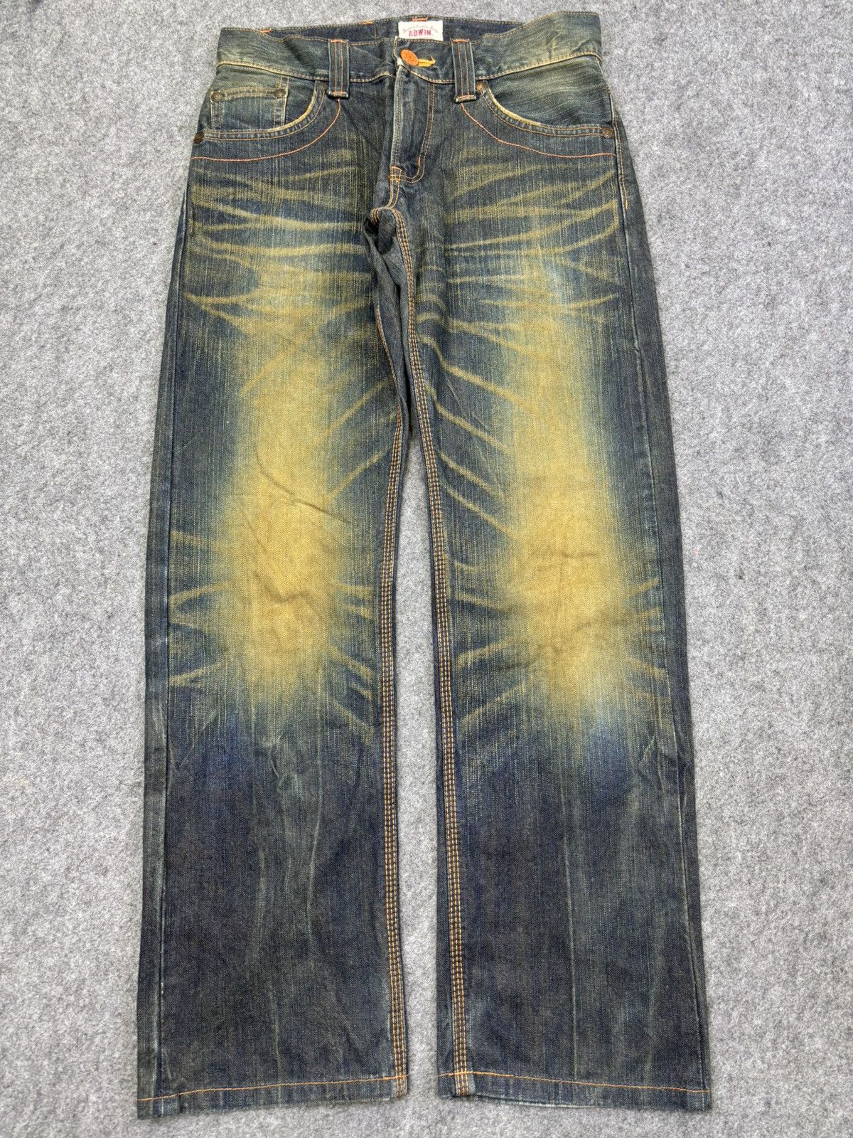 Edwin 💥Rust Wash💥Sick Edwin Crazy Style Rush Mudwash Denim F920 Size US 30 / EU 46 - 16 Thumbnail