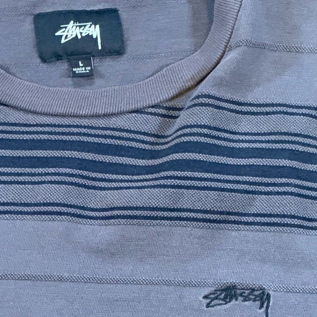 Other Stüssy Men’s L Striped Long Sleeve Crewneck Tee Size US L / EU 52-54 / 3 - 3 Thumbnail