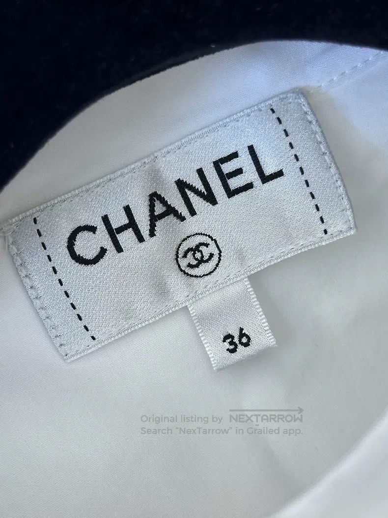 Chanel Chanel Court style white shirt Size XS / US 0-2 / IT 36-38 - 2 Thumbnail