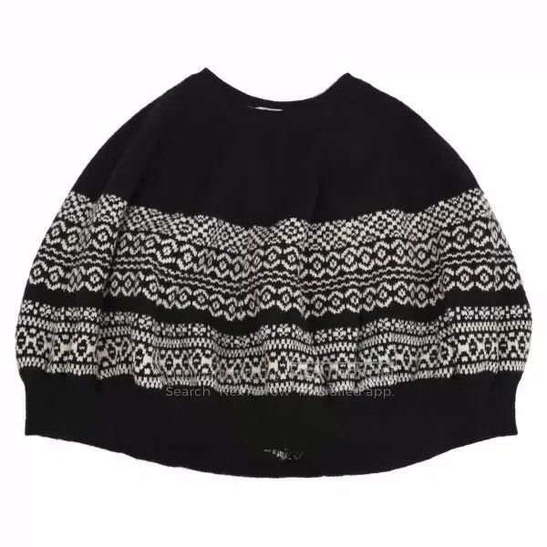 Comme des Garcons Comme Des Garcons Poster-style knitted cape top Size M / US 6-8 / IT 42-44 - 1 Thumbnail