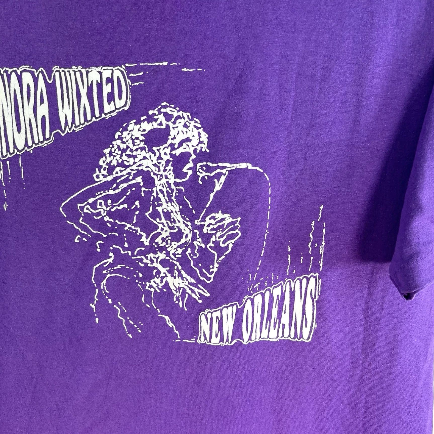 Hanes VTG Nora Wixted Concert T-Shirt New Orleans Adult SZ L Purple Single Stitch Size US L / EU 52-54 / 3 - 2 Thumbnail