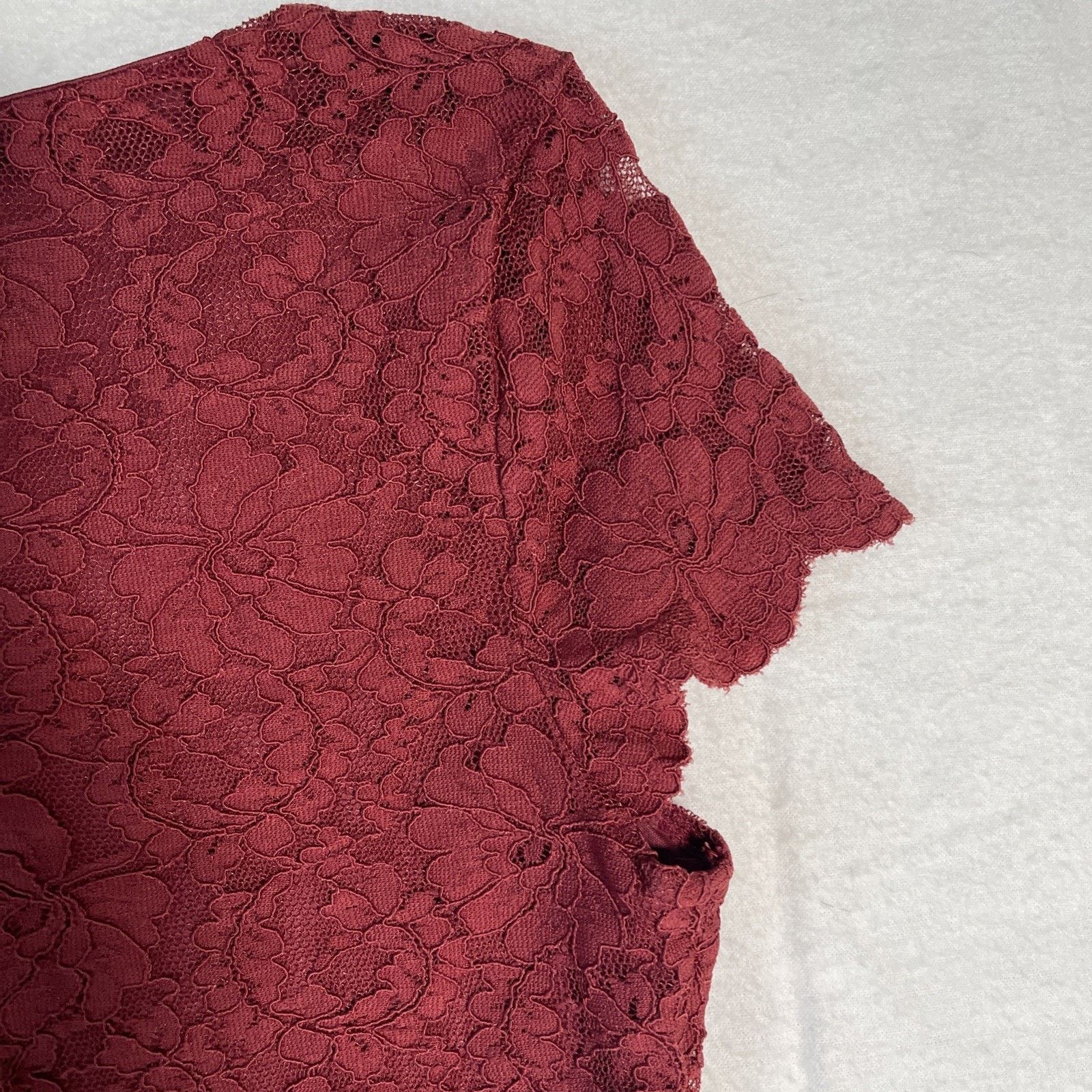 Express Express Burgundy Lace Bodysuit Small- NWT Retail $59.90 Size S / US 4 / IT 40 - 5 Thumbnail